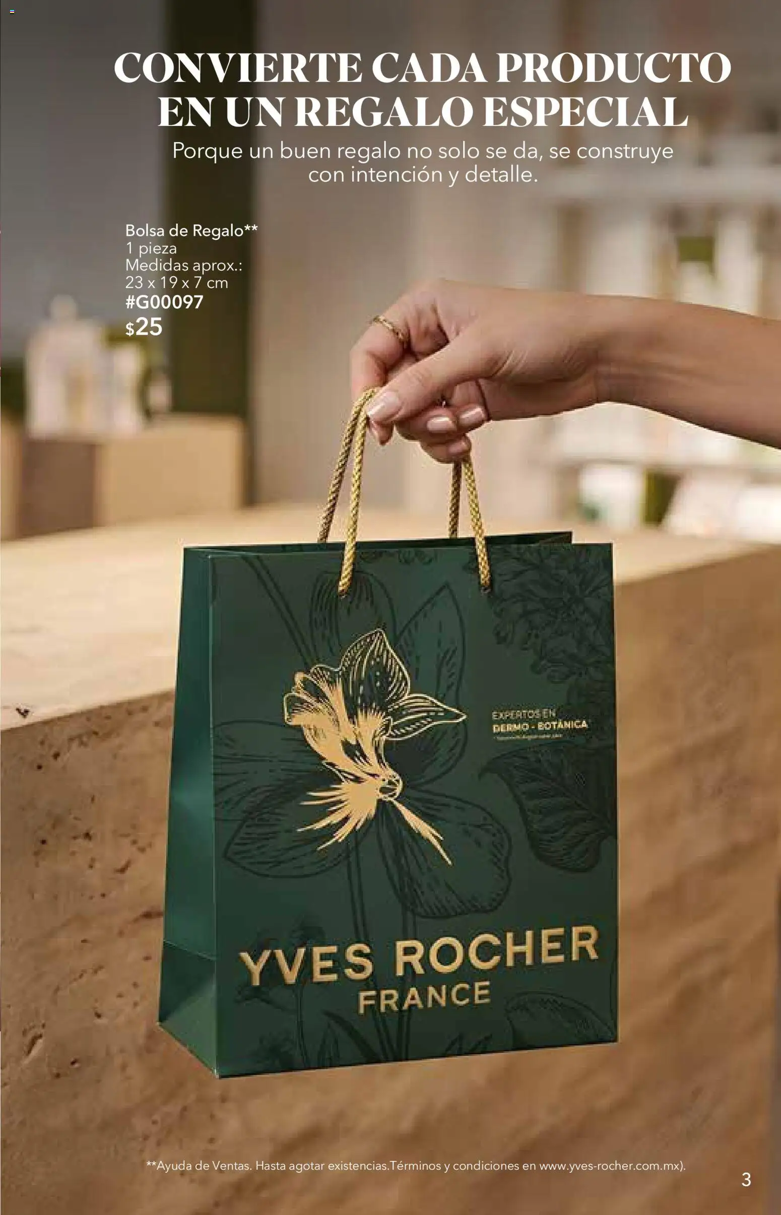 Nuevas ofertas de Yves Rocher válidas en toda la República Mexicana desde el 06/10/2026. ¡Encuentra las mejores ofertas en Yves Rocher campaña 14 2026! | Página: 3 | Productos: Bolsa