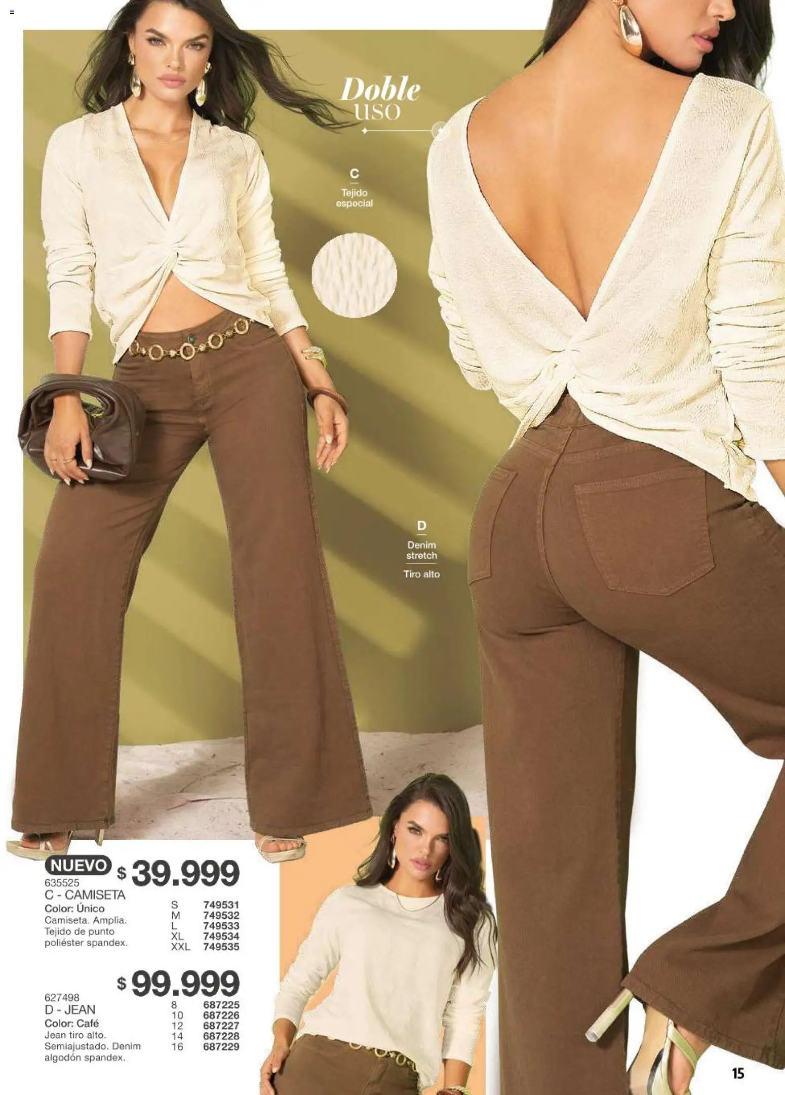 Carmel revista - valida desde el 11/08/2026 | Página: 15 | Productos: Algodón, Jean, Camiseta, Café