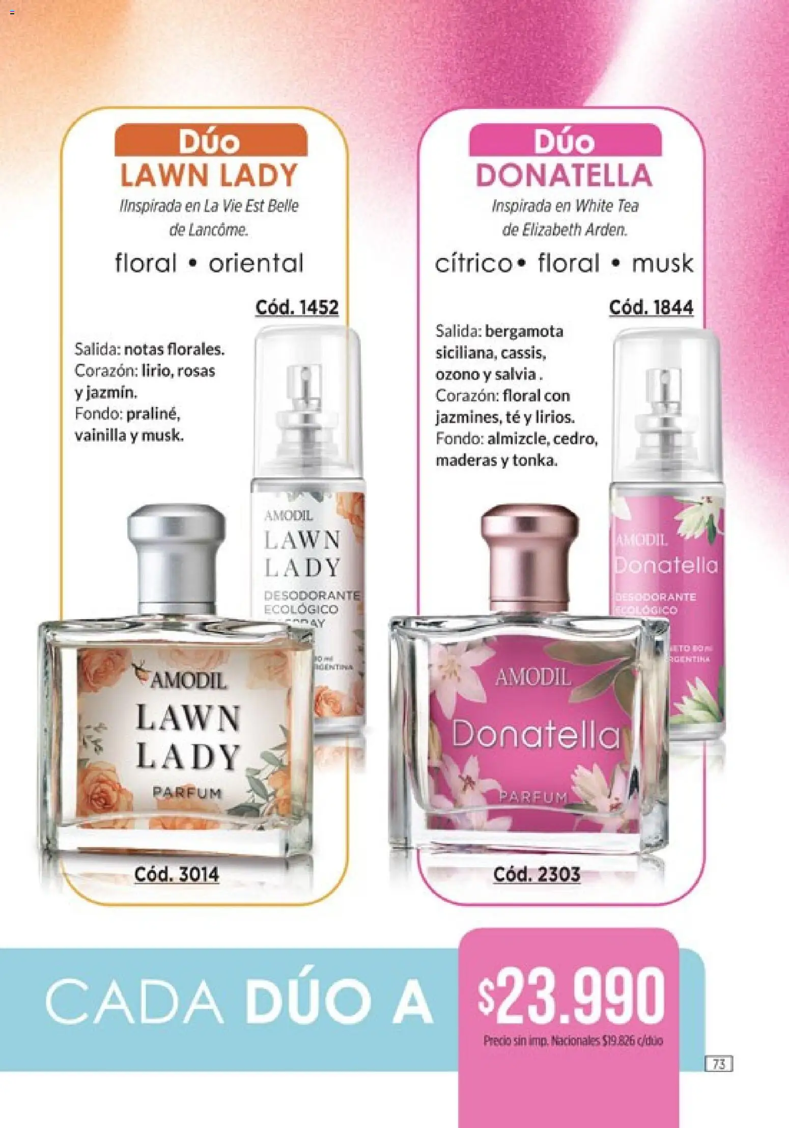 Catálogo Amodil Campaña 12 │ válido desde el 30/06/2026 | Página: 73 | Productos: Desodorante, Té