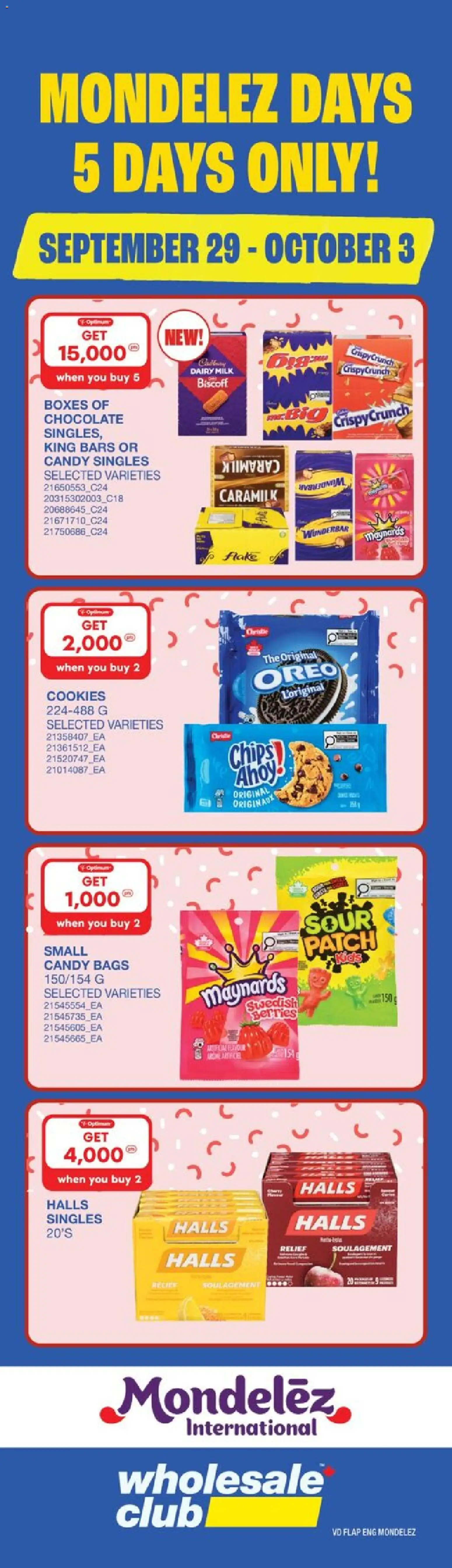 Wholesale Club flyer valid from Oct 1, 2026 | Page: 2 | Products: Oreo, Chips, Cookies, Chocolate