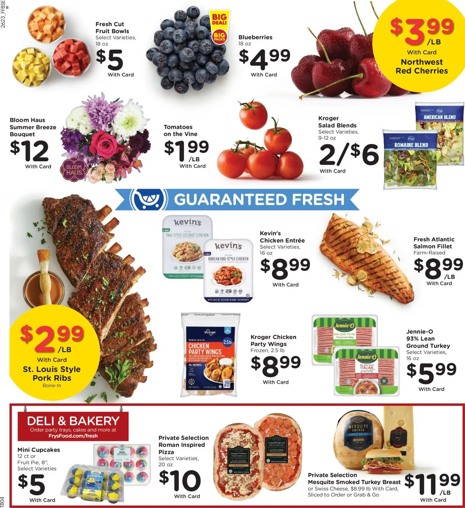 Fry's Food Weekly Ad - valid from 07/08/2026 | Page: 13 | Products: Cherries, Pizza, Salad, Blueberries