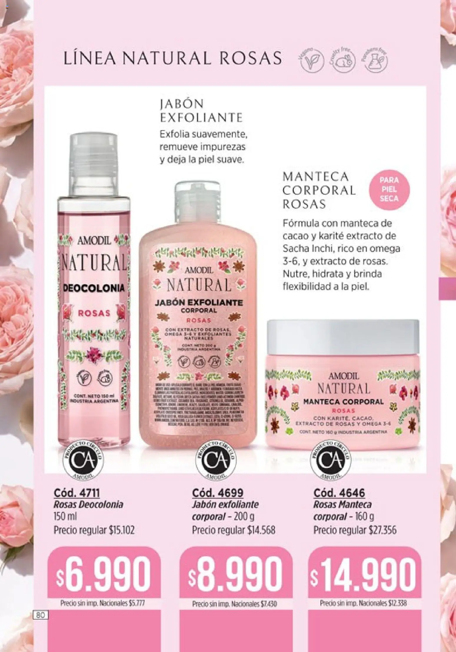 Catálogo Amodil Campaña 15 │ válido desde el 26/08/2026 | Página: 80 | Productos: Exfoliante, Jabón, Omega, Cacao