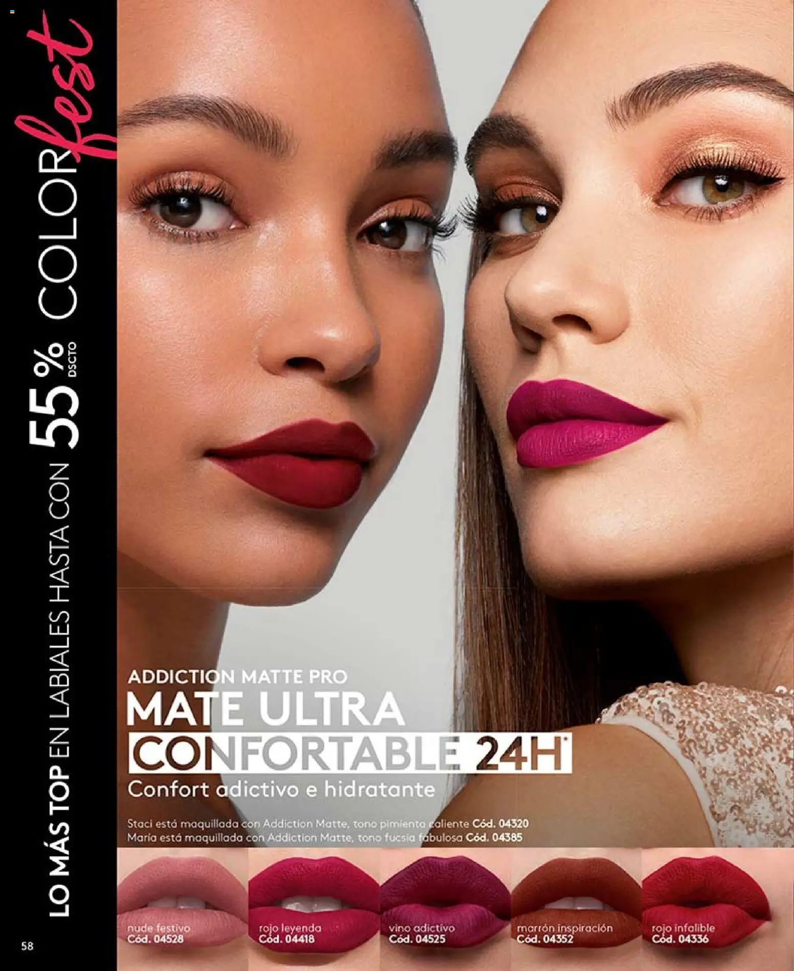 Ésika revista - valida desde el 17/07/2026 | Página: 58 | Productos: Pimienta, Top, Vino