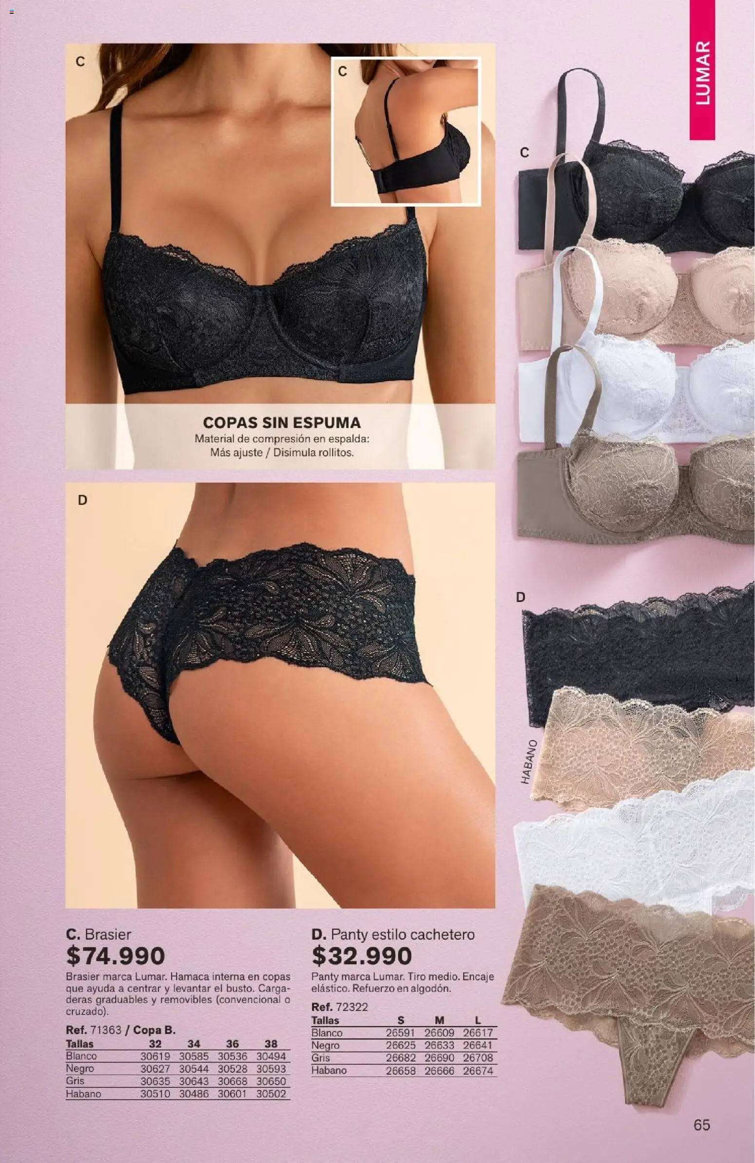 Leonisa revista - valida desde el 04/08/2026 | Página: 65 | Productos: Espuma, Brasier, Cachetero