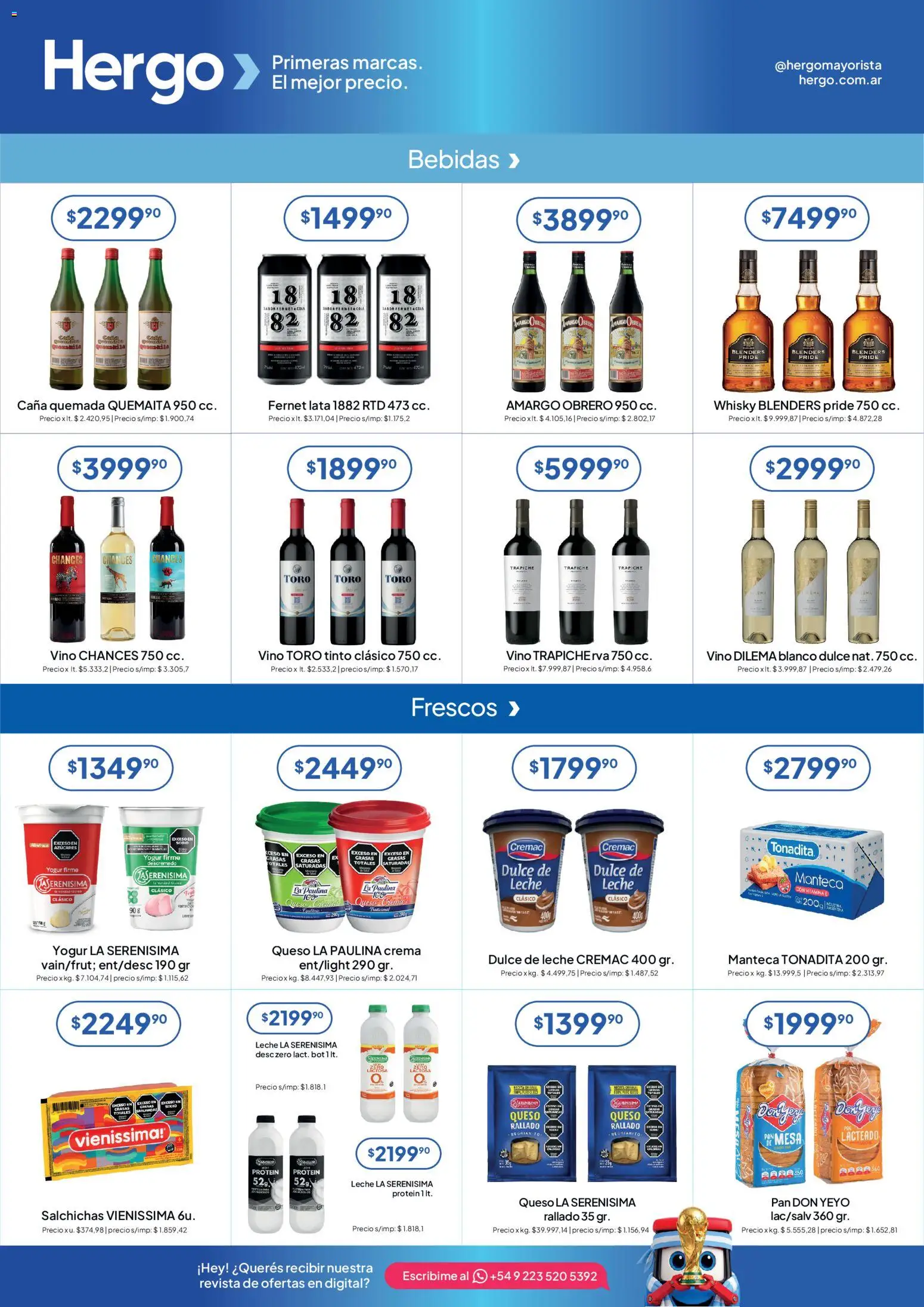 Hergo catálogo │ válido desde el 17.06.2026 | Página: 4 | Productos: Mesa, Dulce de leche, Manteca, Pan