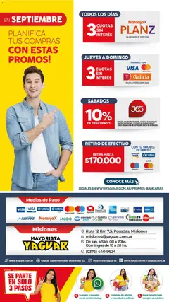 Vista previa Yaguar - Oferta Semanal Misiones válido desde el 07/09/2026 | Página: 23 | Productos: Monedero