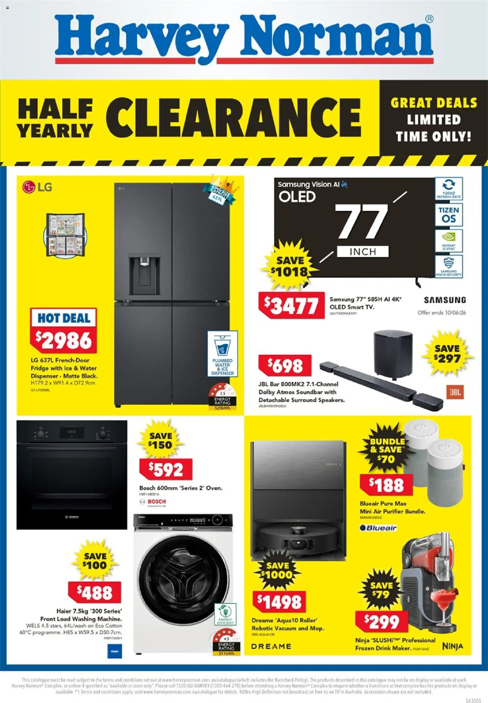 Harvey Norman catalogue - valid from 04.06.2026 | Page: 1 | Products: Water, Accessories, Tv, Air purifier