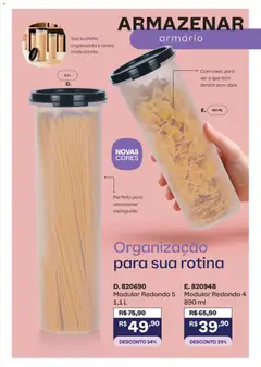 Tupperware catálogo Vitrine 09 - Pré-Visualização do folheto da loja Tupperware, válido de 01/09/2026 | Página: 15 | Produtos: Armário