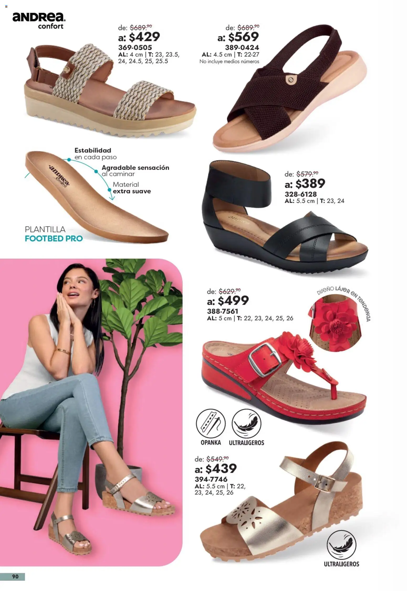 Nuevas ofertas de Andrea válidas en toda la República Mexicana desde el 13/09/2026. ¡Encuentra las mejores ofertas en Andrea catálogo Outlet! | Página: 90