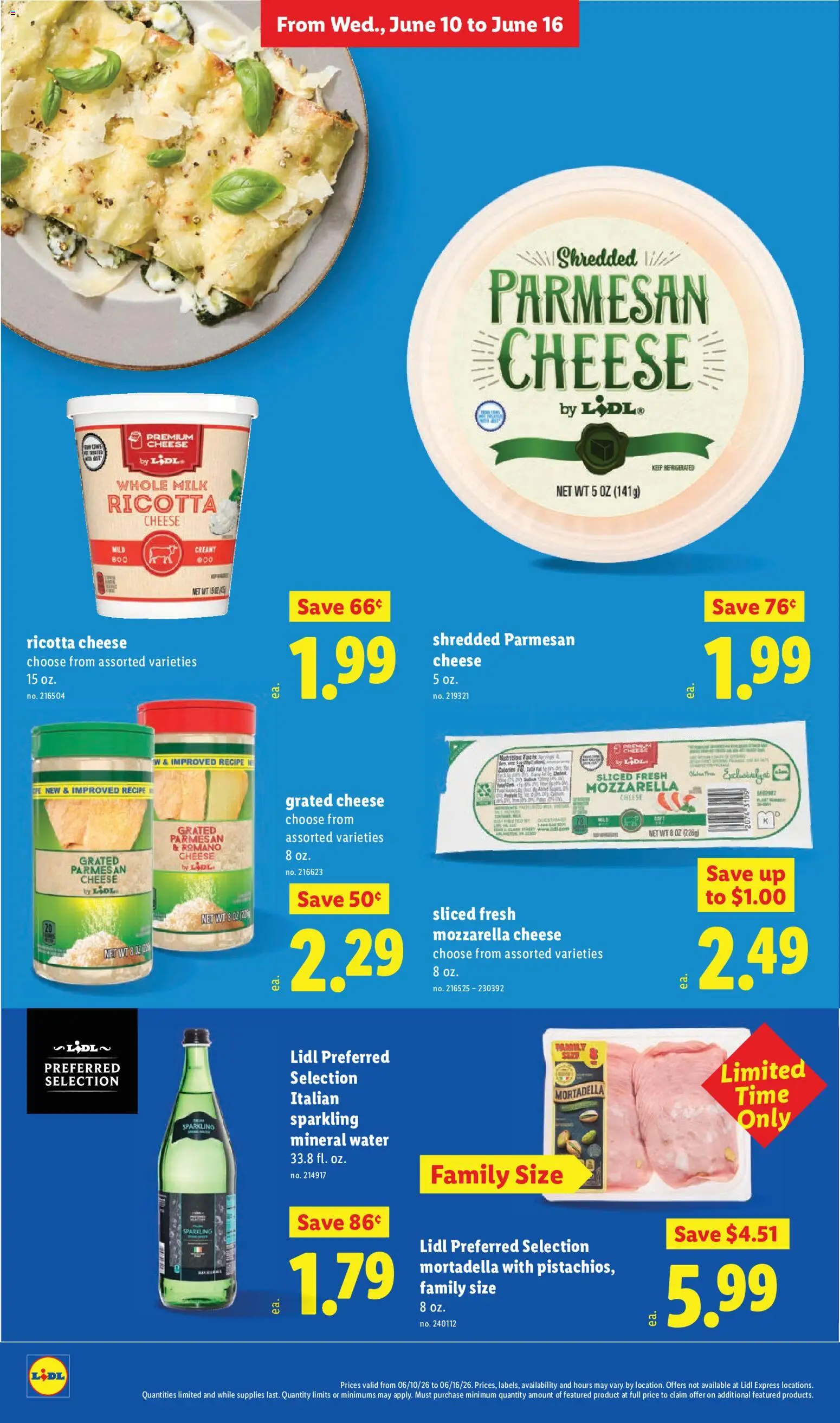 Lidl Weekly Ad - valid from 10.06.2026 | Page: 14 | Products: Milk, Cheese, Water
