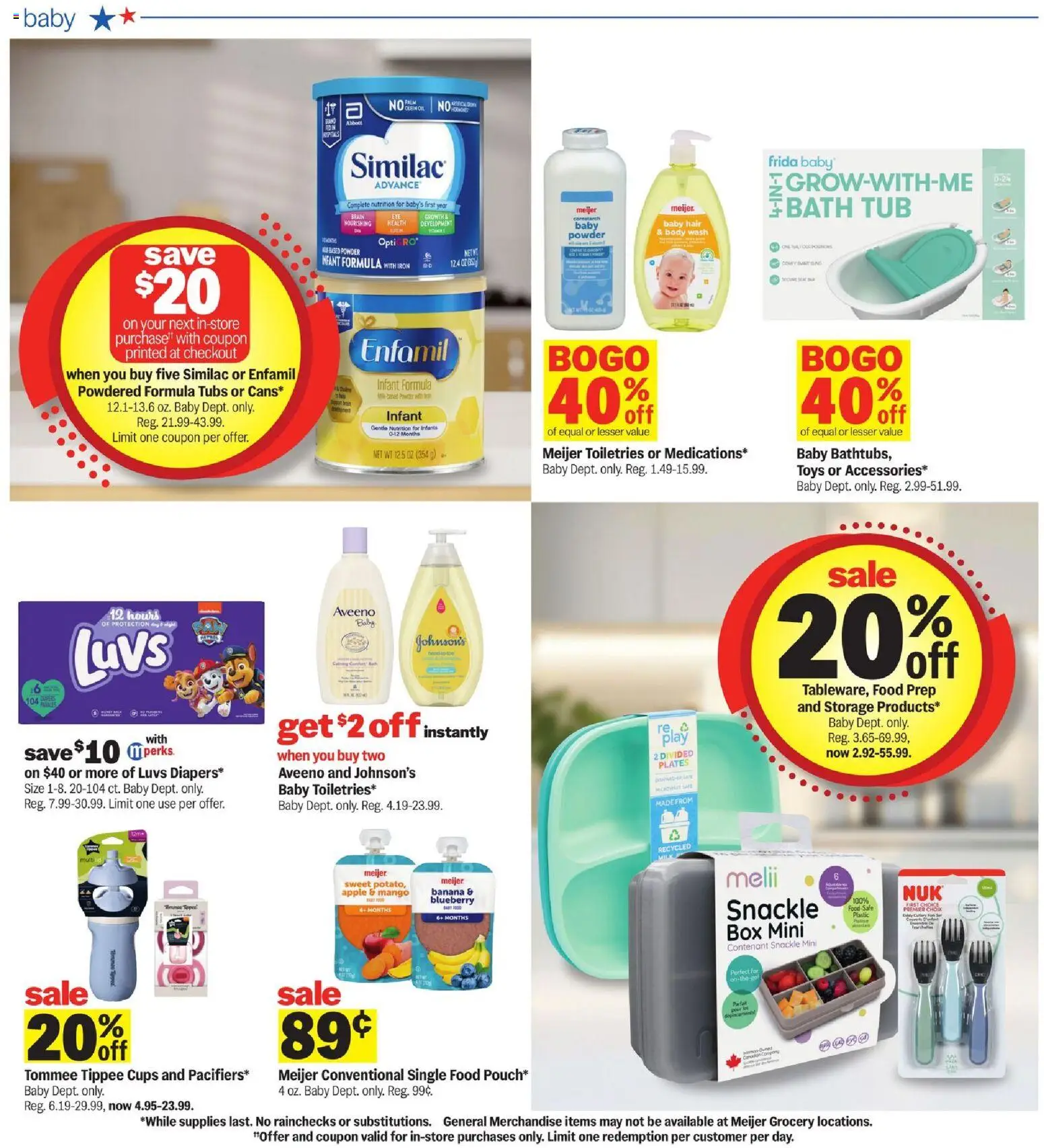 Meijer Weekly Ad - valid from 07/22/2026 | Page: 33 | Products: Powder, Body Wash, Mango, Iron