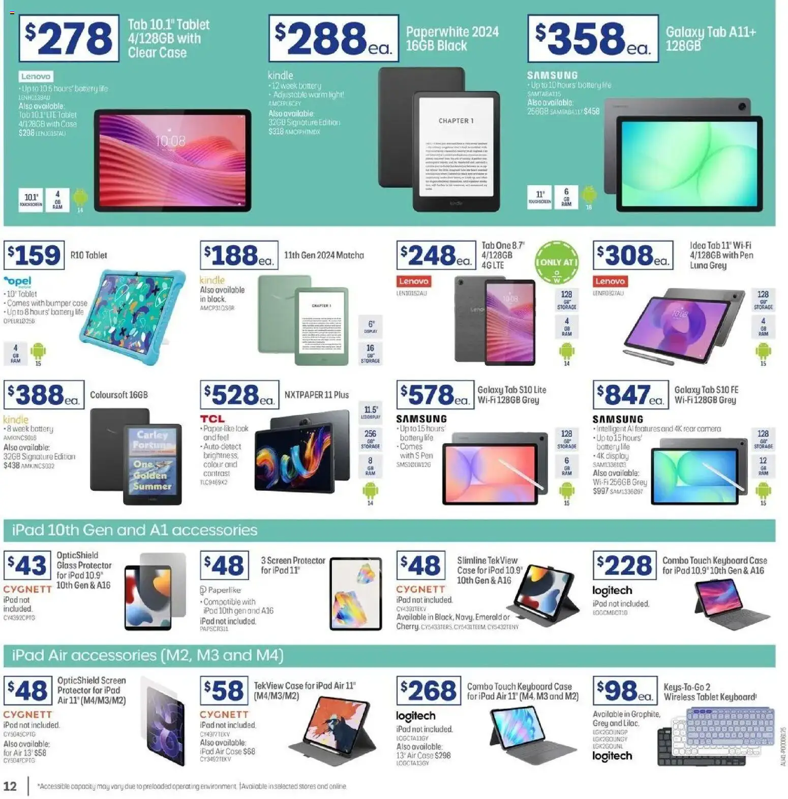 Officeworks catalogue - valid from 27.05.2026 | Page: 12 | Products: Battery, Emerald, Keyboard, Case