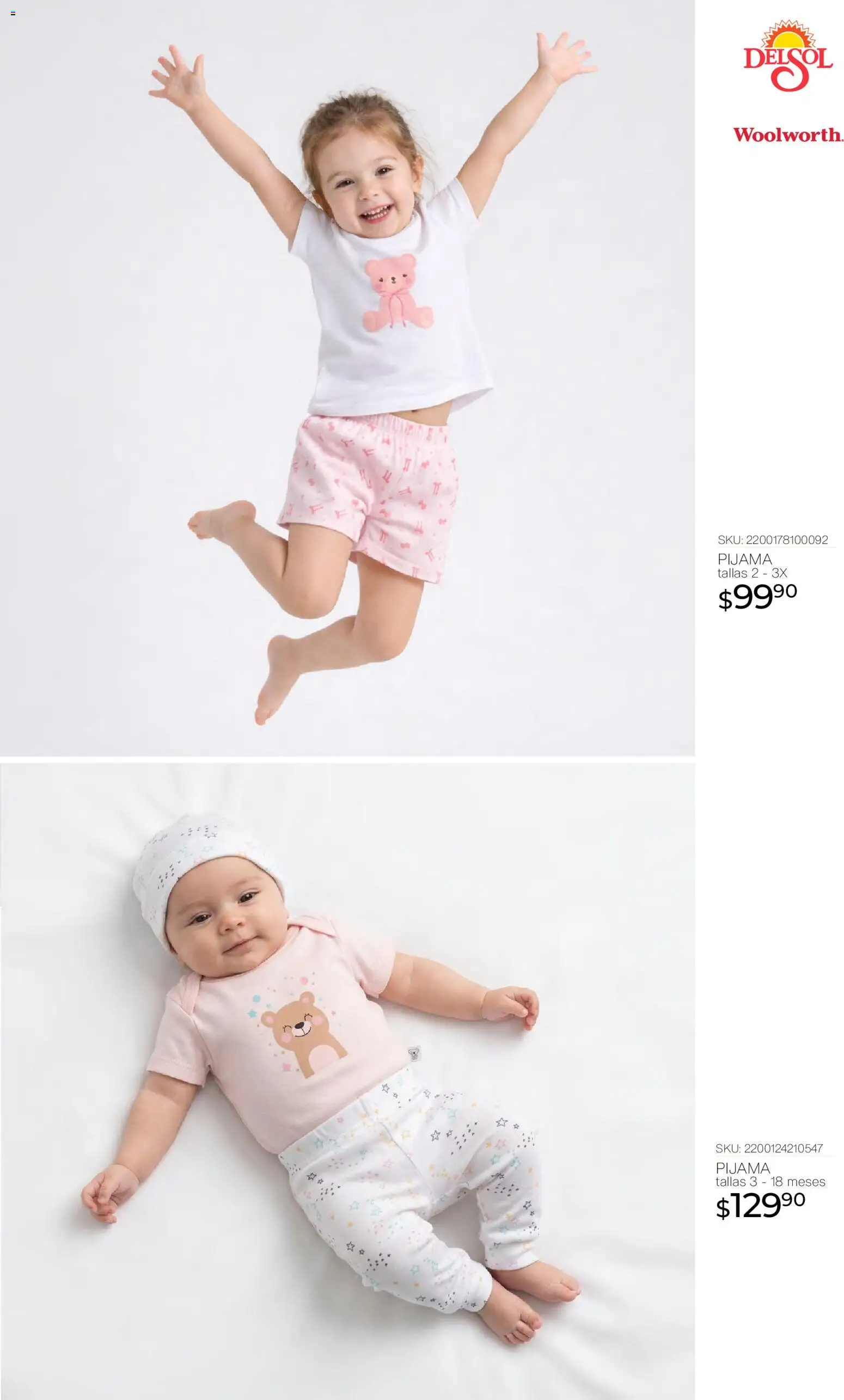 Nuevas ofertas de Del Sol y Woolworth válidas en toda la República Mexicana desde el 16.04.2026. ¡Encuentra las mejores ofertas en Del Sol y Woolworth katalog Moda Madres 2026! | Página: 23 | Productos: Pijama