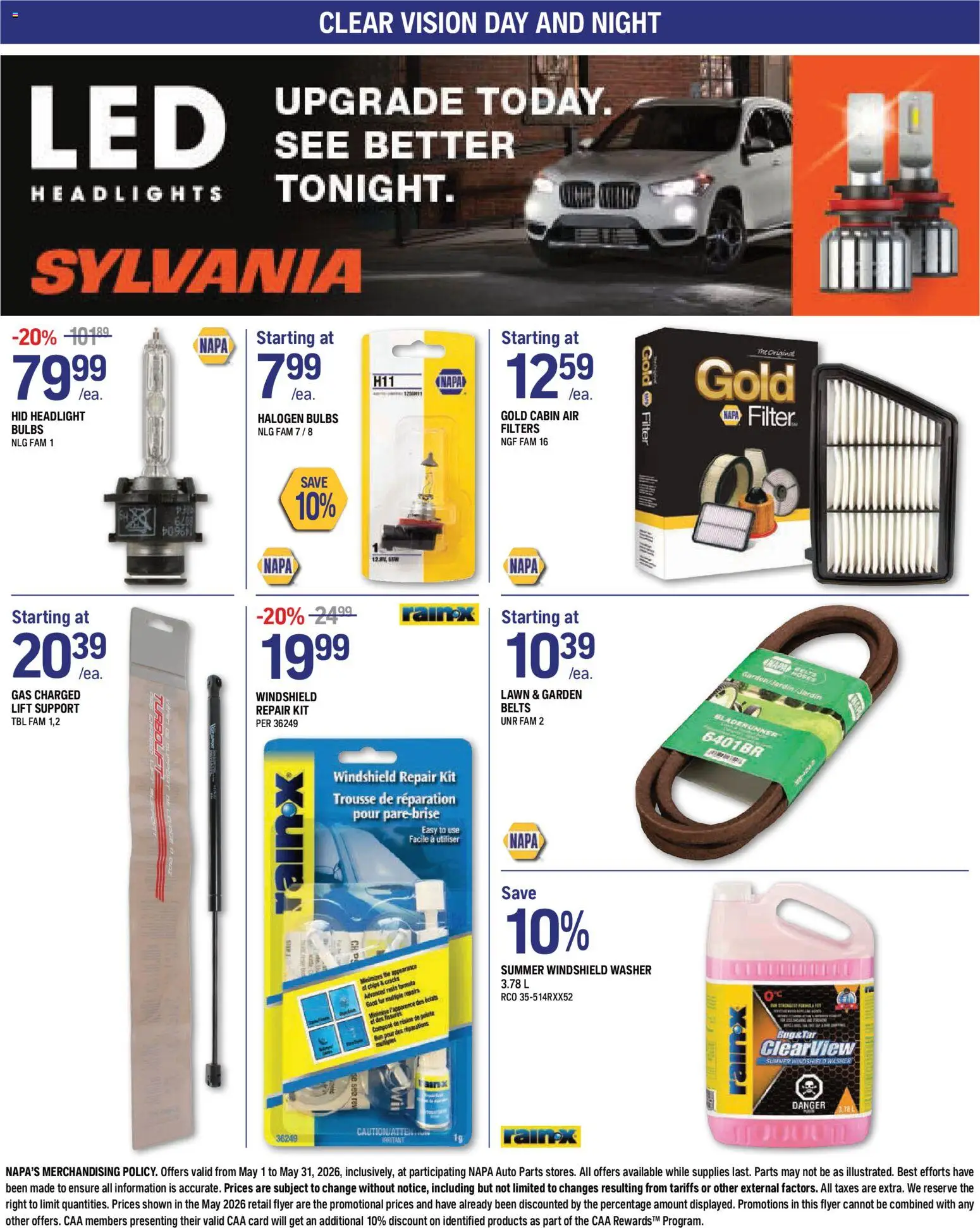 NAPA Auto Parts flyer valid from 01.05.2026 | Page: 8 | Products: Chips