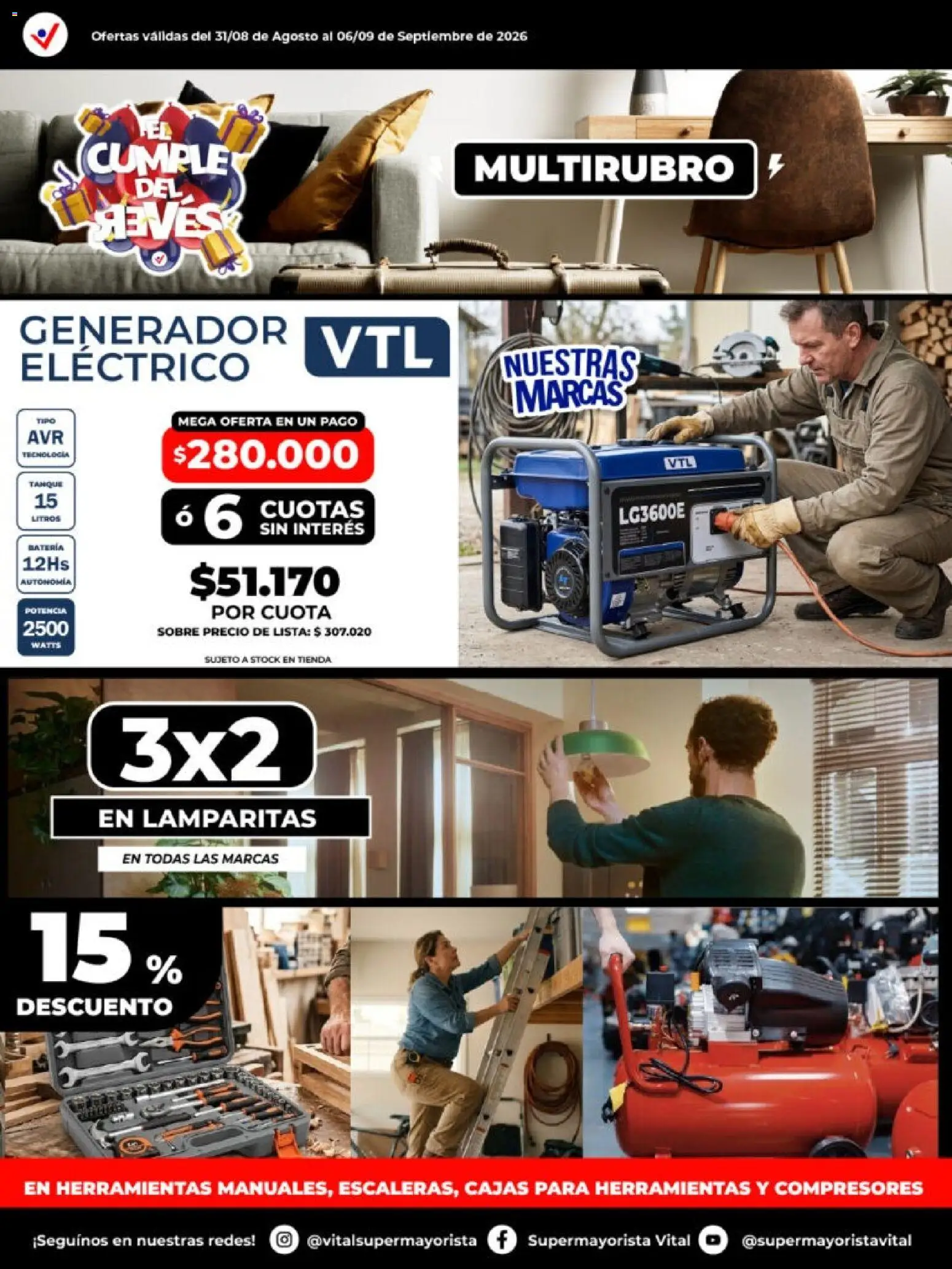 Vital - Especial de nonfood │ válido desde el 31/08/2026 | Página: 6 | Productos: Sobre, Batería, Herramientas