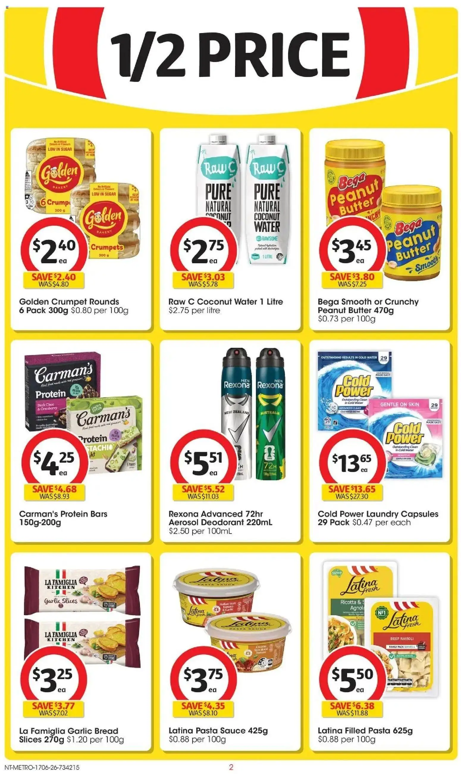 Coles catalogue - valid from 16.06.2026 | Page: 2 | Products: Beef, Water, Garlic, Laundry