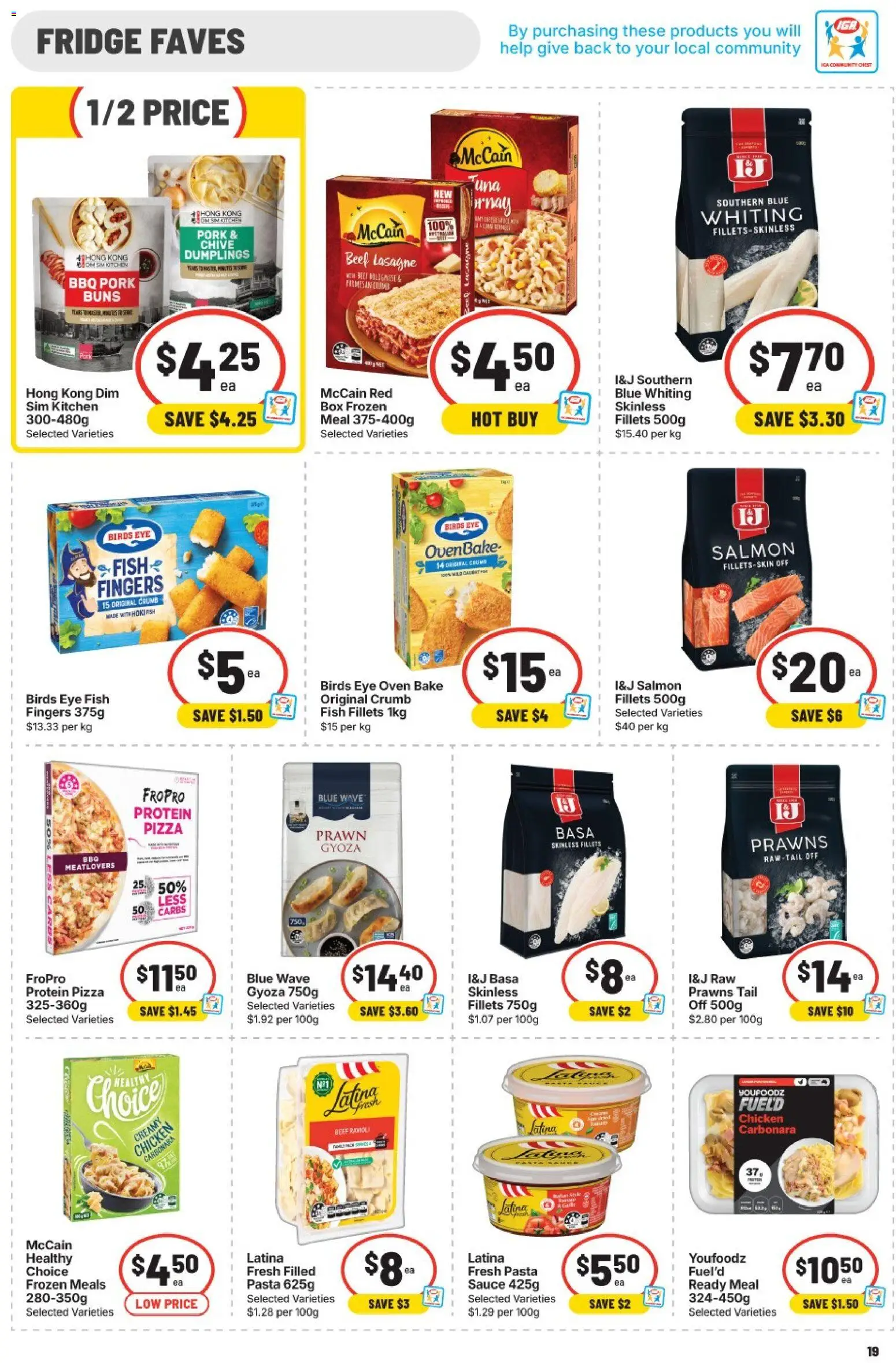 IGA catalogue - valid from 17.06.2026 | Page: 19 | Products: Box, Pork, Sauce, Fridge