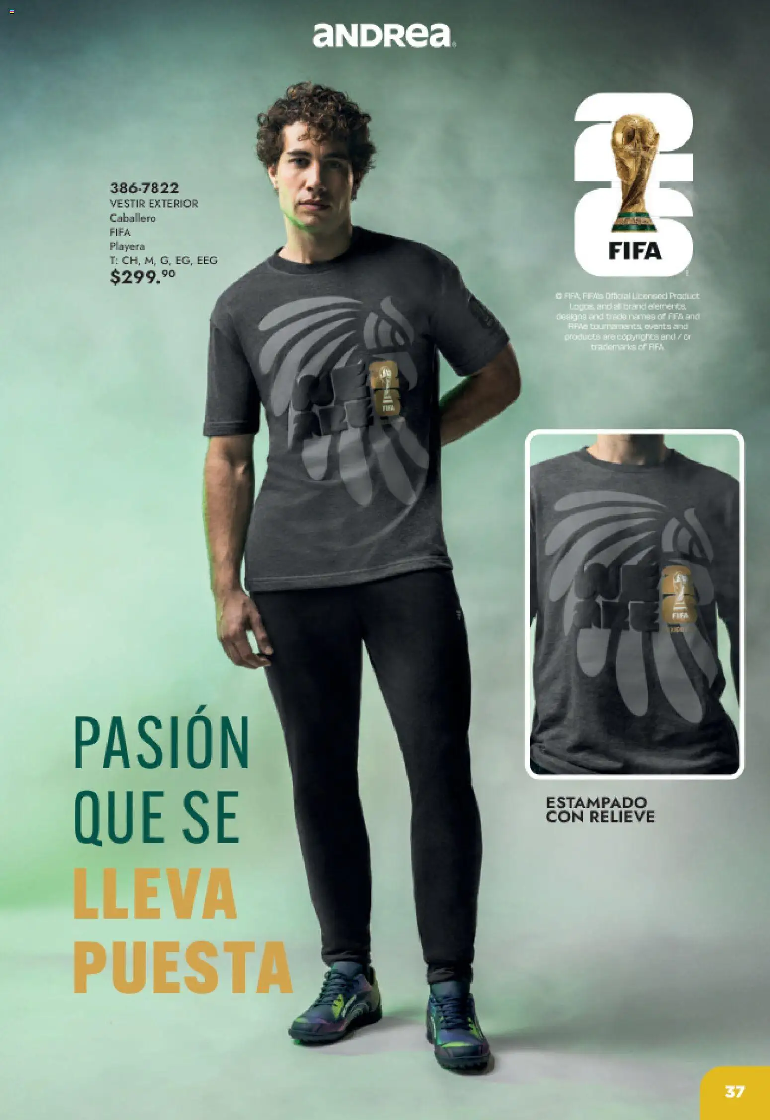 Nuevas ofertas de Andrea válidas en toda la República Mexicana desde el 17.05.2026. ¡Encuentra las mejores ofertas en Andrea catálogo Listos para ganar! | Página: 37 | Productos: Playera