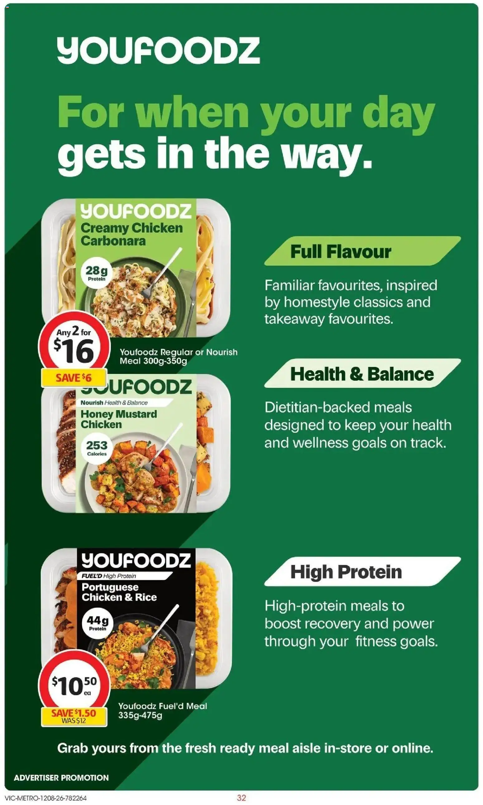 Coles catalogue - valid from 12/08/2026 | Page: 32 | Products: Protein, Honey, Chicken, Rice