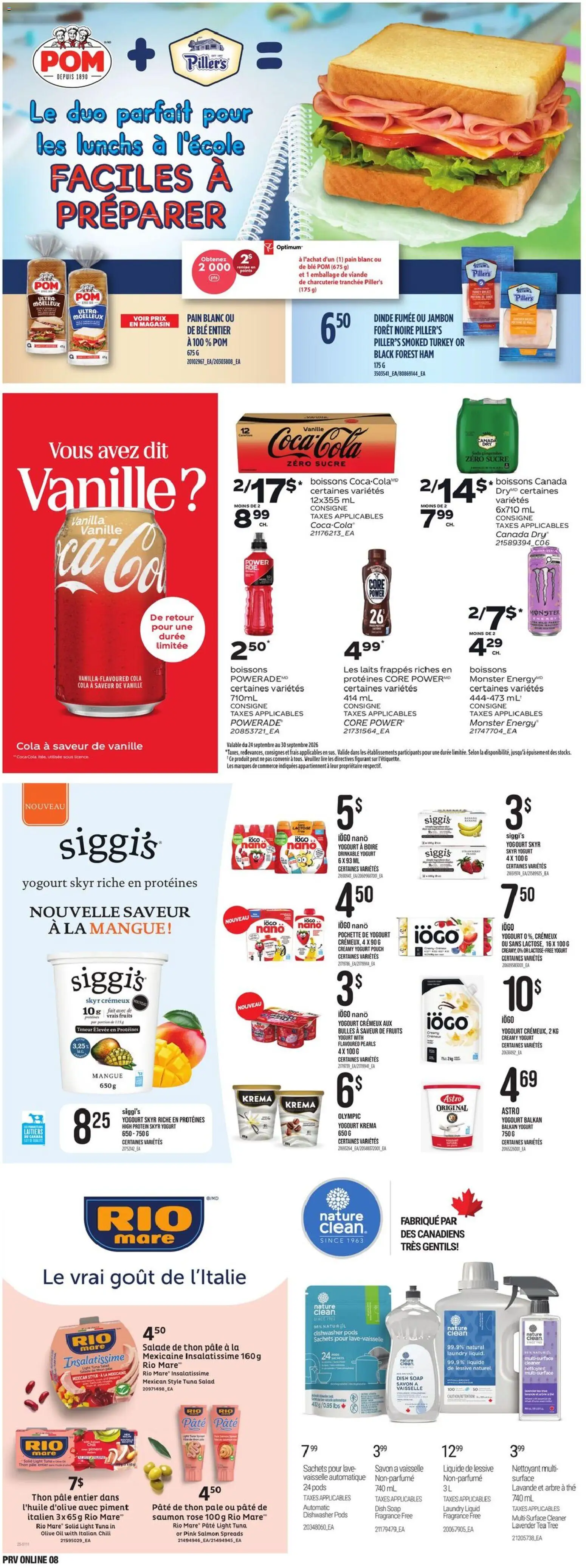 Provigo flyer valid from Sep 24, 2026 | Page: 11 | Products: Tea, Salmon, Soap, Chili