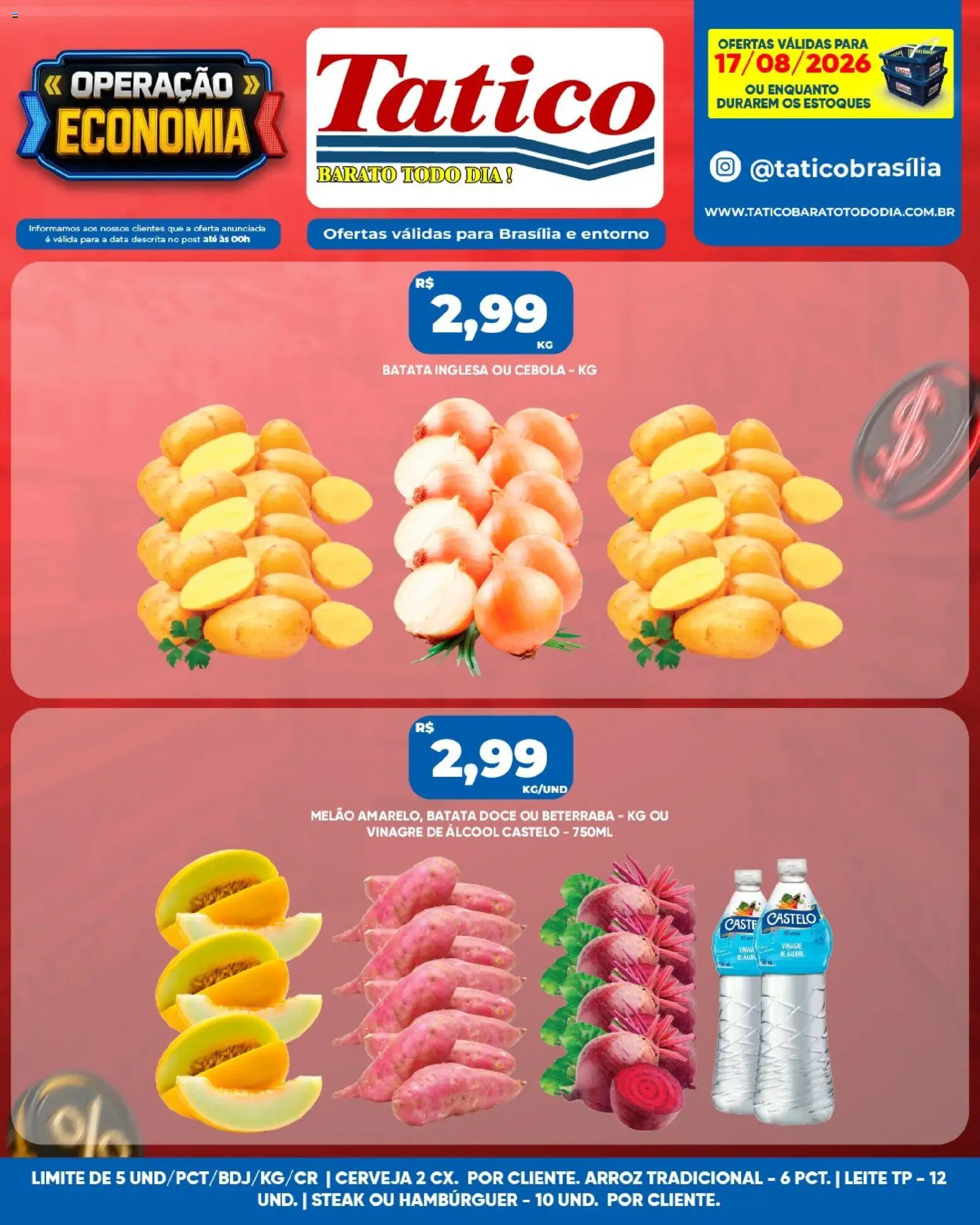 Tatico Folheto - válido de 18/08/2026 | Página: 21 | Produtos: Beterraba, Cebola, Álcool, Doce