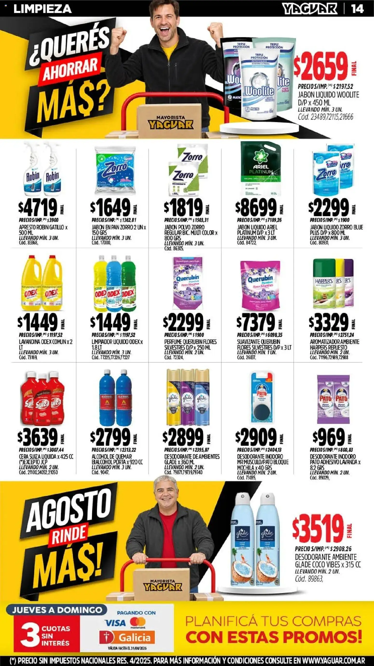 Yaguar catálogo │ válido desde el 17/07/2026 | Página: 15 | Productos: Coco, Flores, Jabón líquido, Suavizante