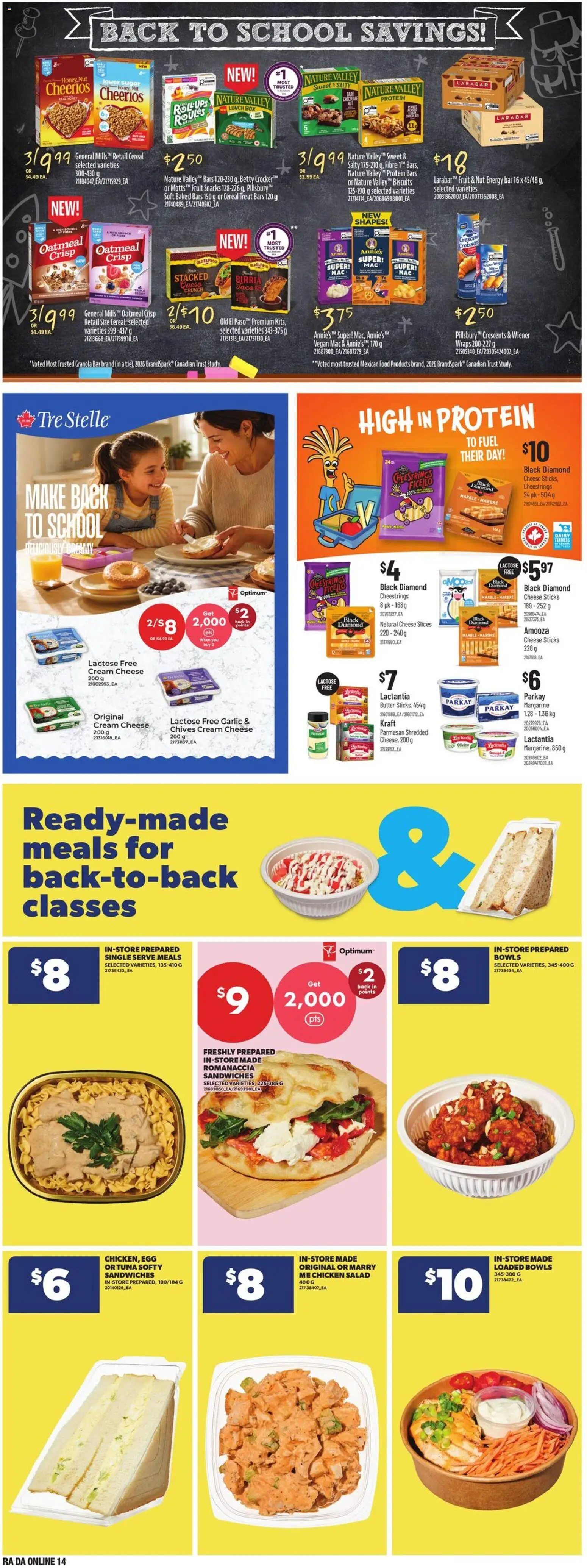 Atlantic Superstore flyer valid from Aug 27, 2026 | Page: 28 | Products: Oatmeal, Salad, Cream cheese, Protein