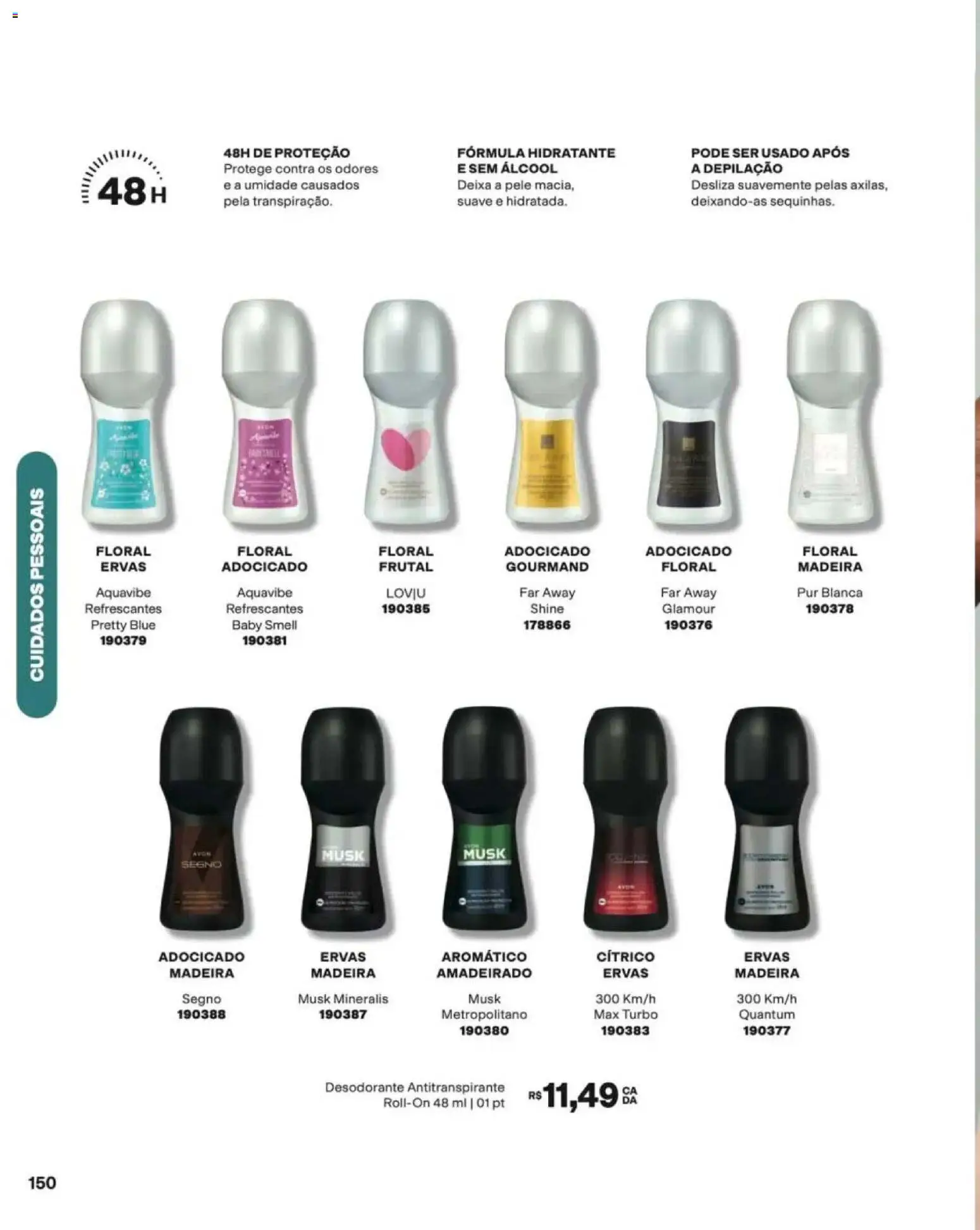 Avon Folheto - válido de 12/10/2026 | Página: 152 | Produtos: Álcool, Desodorante
