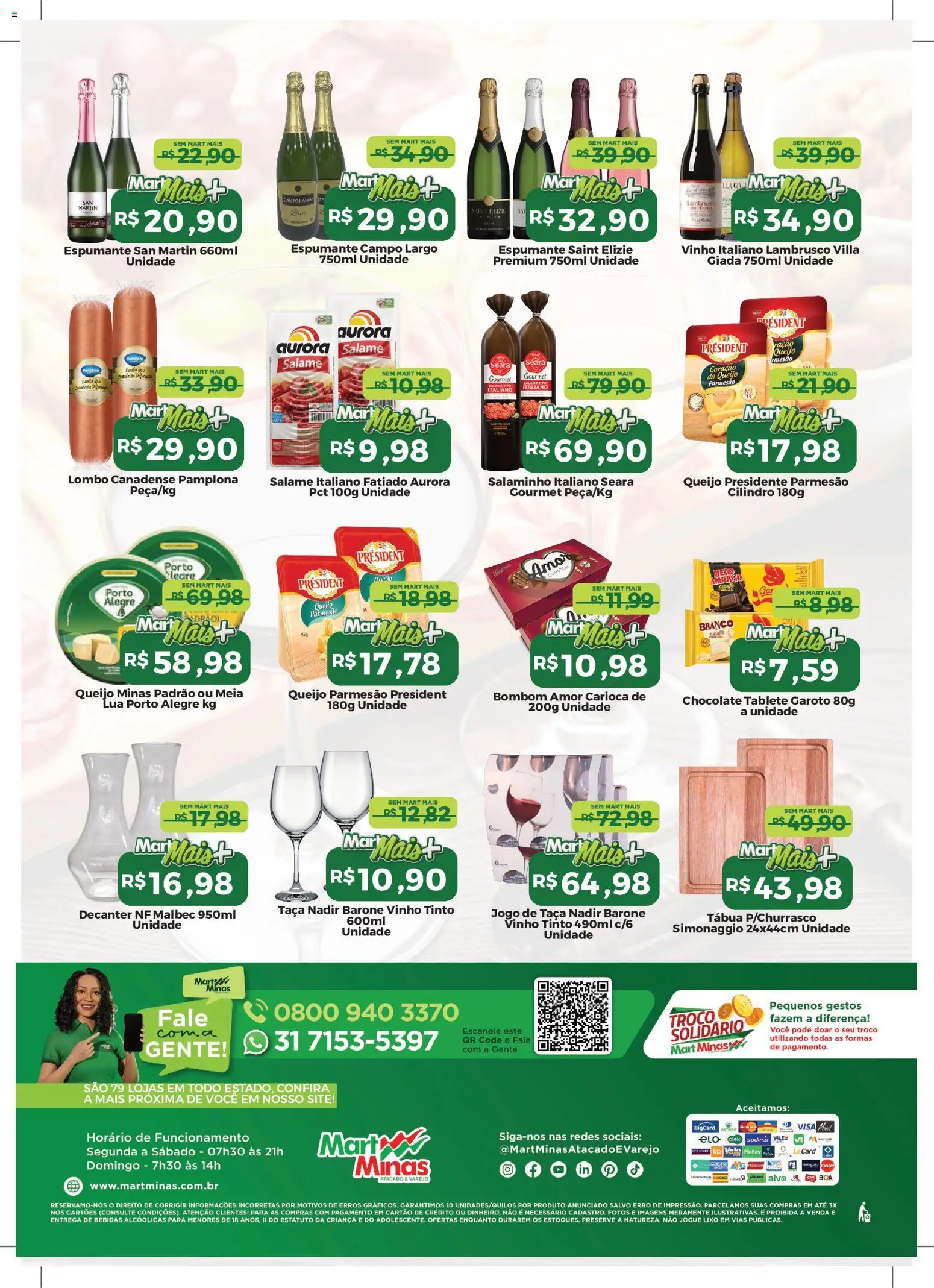 Mart Minas Folheto - válido de 02/07/2026 | Página: 2 | Produtos: Pó, Espumante, Chocolate, Tábua
