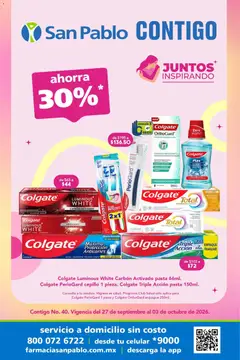 Vista previa de Farmacia San Pablo catálogo, nuevo folleto de la tienda, válido en México a partir del 27/09/2026