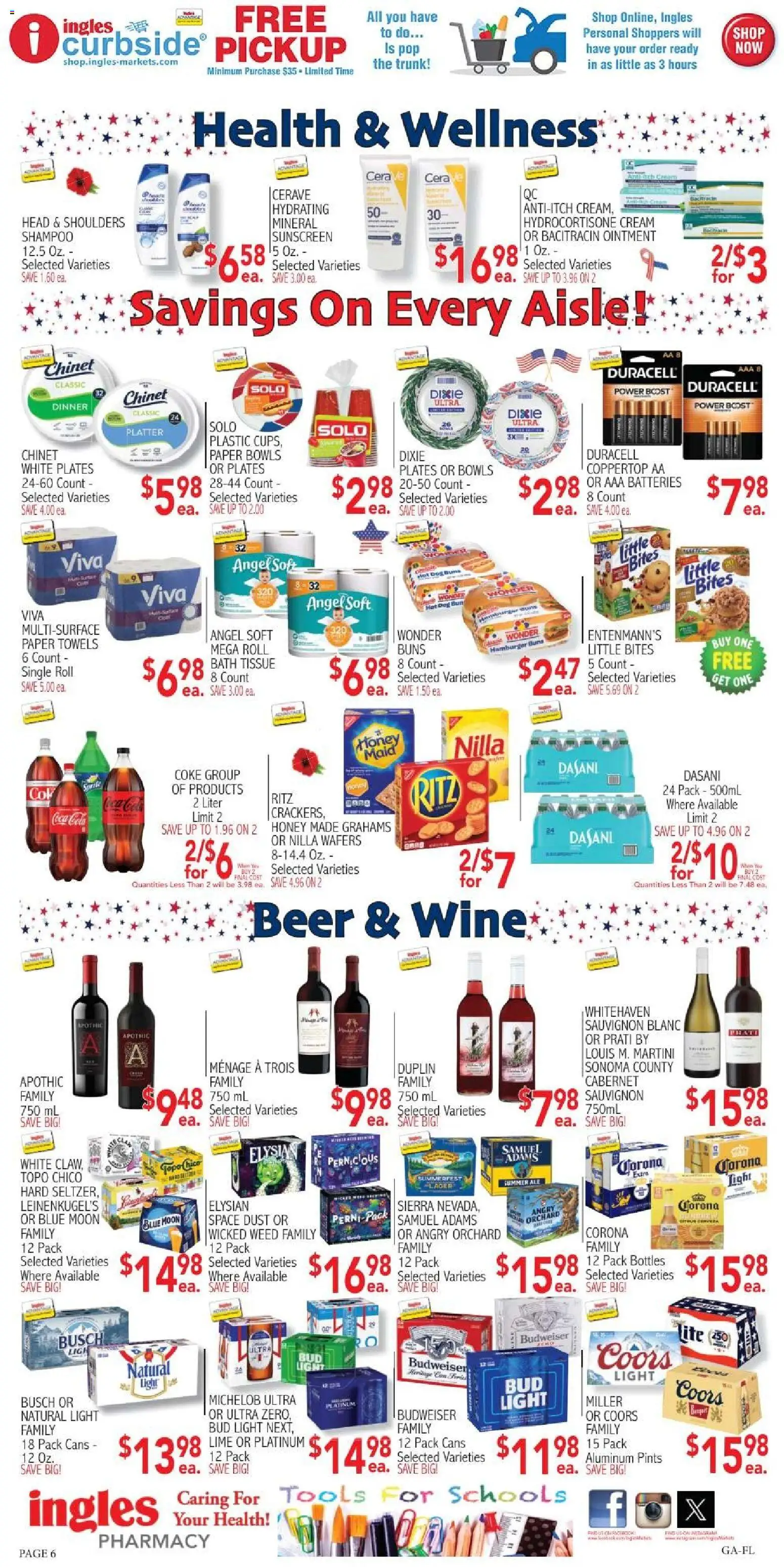 Ingles Weekly Ad - valid from 27.05.2026 | Page: 6 | Products: Bath, Sunscreen, Beer, Lime