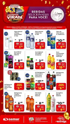 Semar Supermercado ofertas Bebidas - Pré-Visualização do folheto da loja Semar Supermercado, válido de 16/10/2026