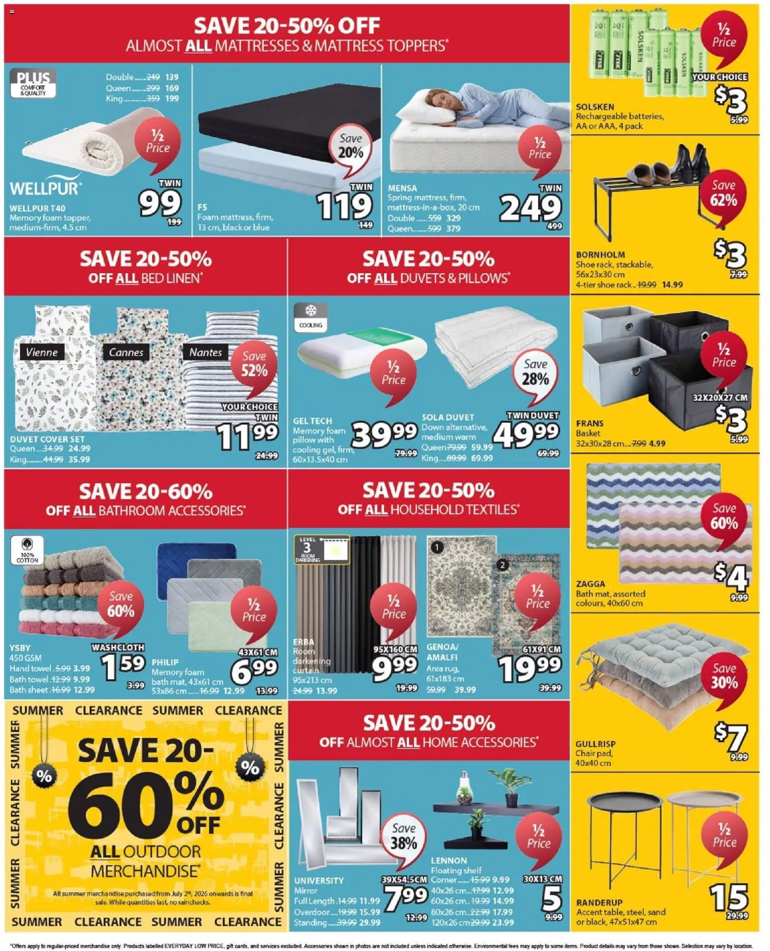 JYSK flyer valid from Aug 27, 2026 | Page: 2 | Products: Foam, Bed, Mattress, Chair