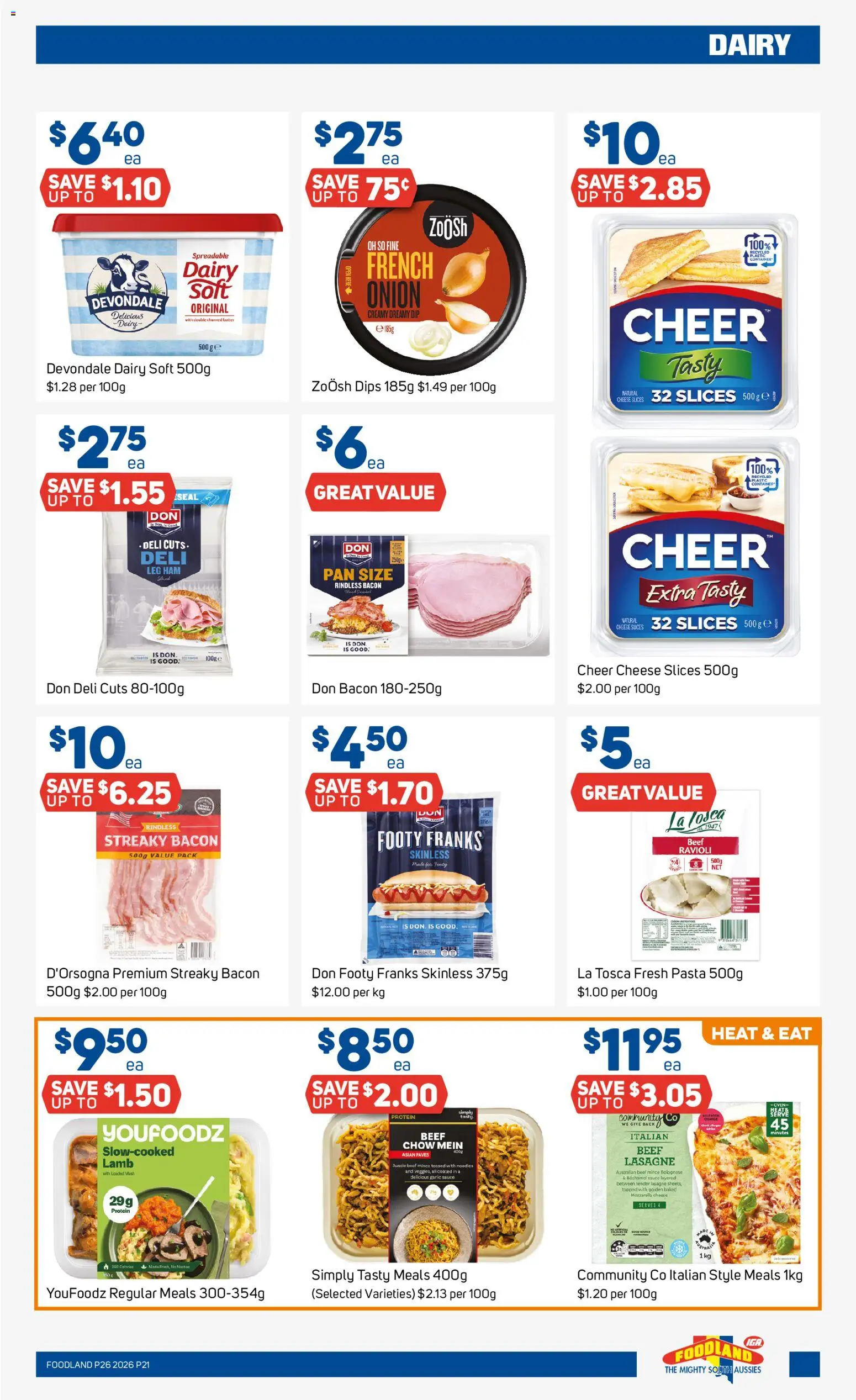 Foodland catalogue - valid from 24/06/2026 | Page: 21 | Products: Bacon, Ham, Lamb, Pasta