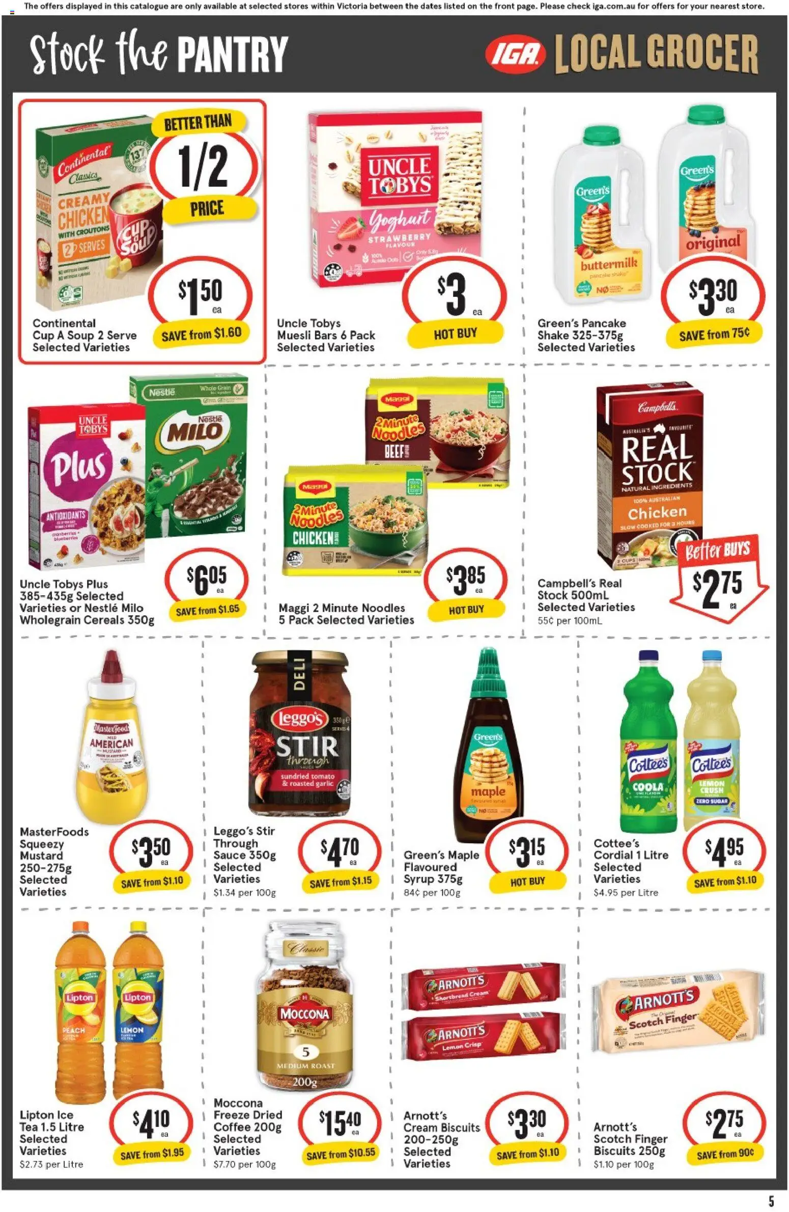 IGA catalogue - valid from 08/07/2026 | Page: 6 | Products: Tea, Sauce, Soup, Garlic