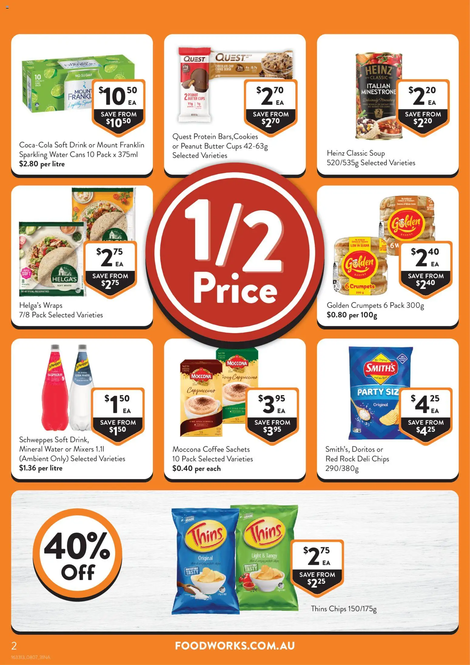 Foodworks catalogue - valid from 08/07/2026 | Page: 2 | Products: Butter, Coffee, Moccona, Bakery
