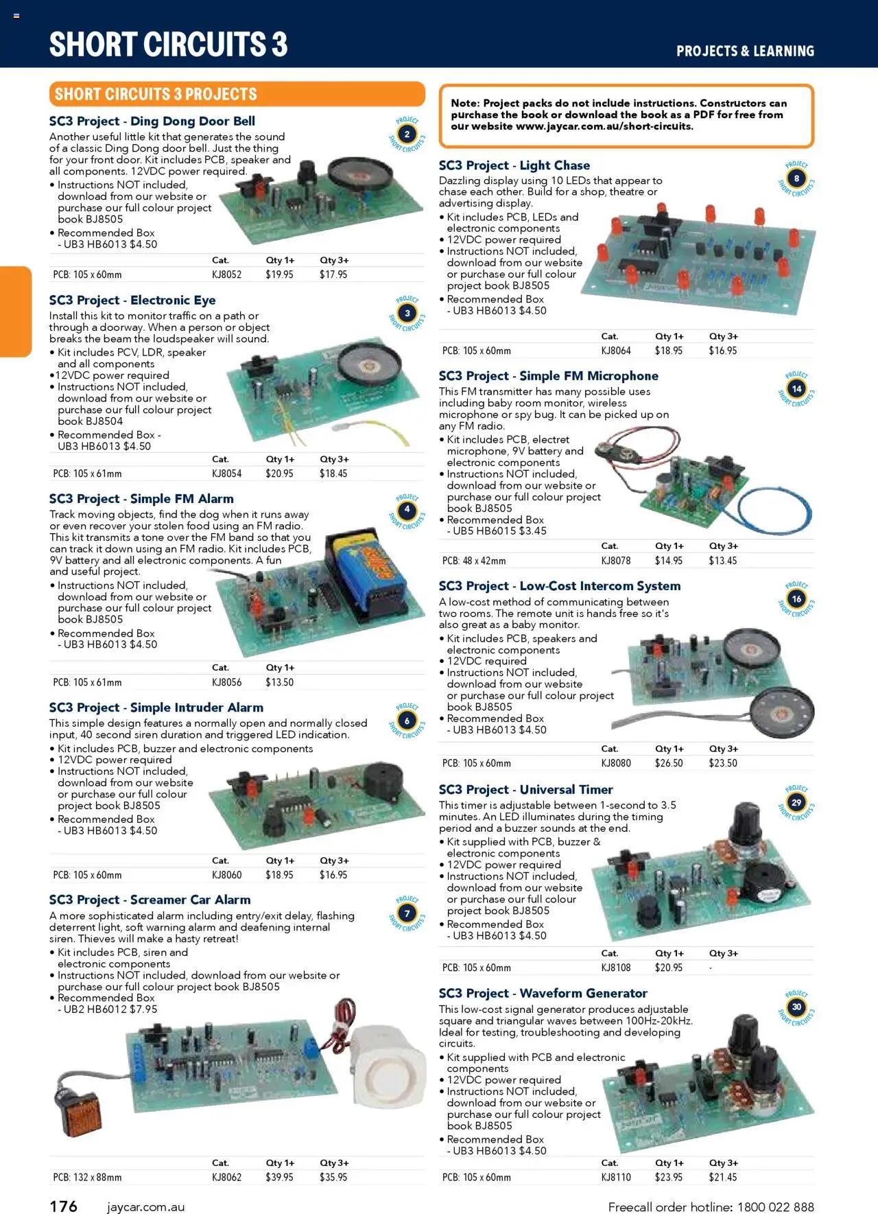 Jaycar catalogue - valid from 09.07.2025 | Page: 176 | Products: Box, Monitor, Speaker, Timer