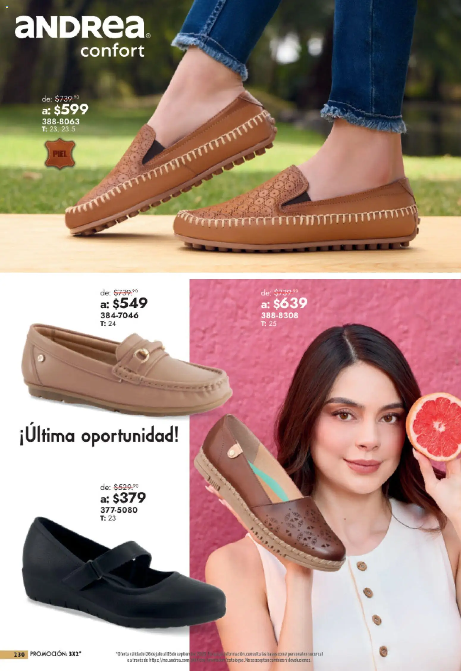 Nuevas ofertas de Andrea válidas en toda la República Mexicana desde el 26/07/2026. ¡Encuentra las mejores ofertas en Andrea catálogo Outlet! | Página: 230