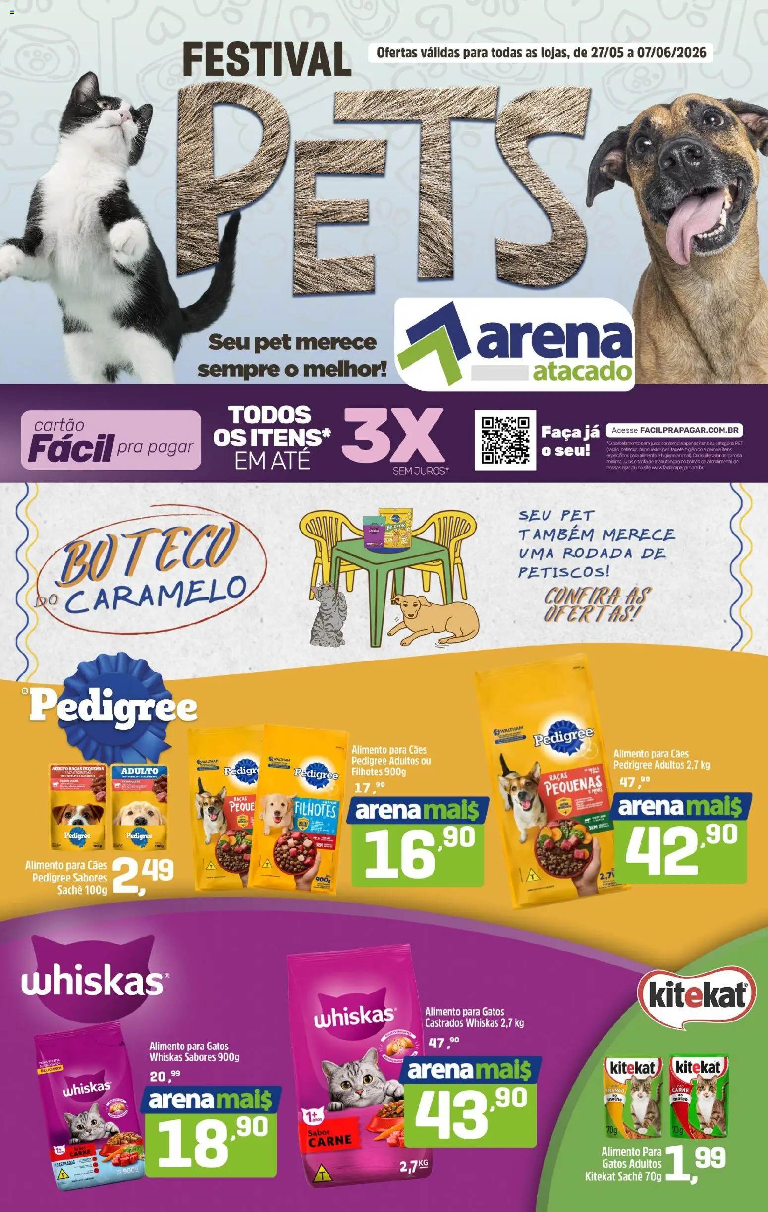 Arena Atacado Folheto - válido de 27.05.2026 | Página: 1 | Produtos: Faca, Tapete, Carne, Frango