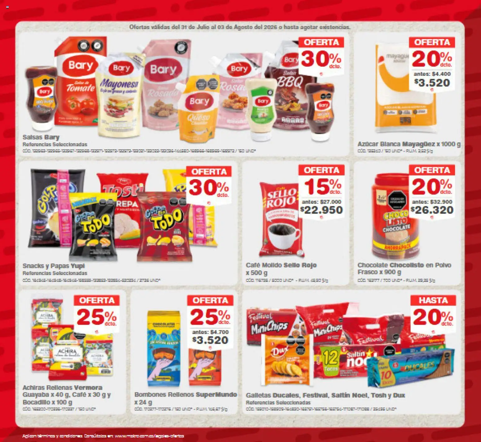 Makro revista - valida desde el 31/07/2026 | Página: 5 | Productos: Galletas, Queso, Café, Chocolate