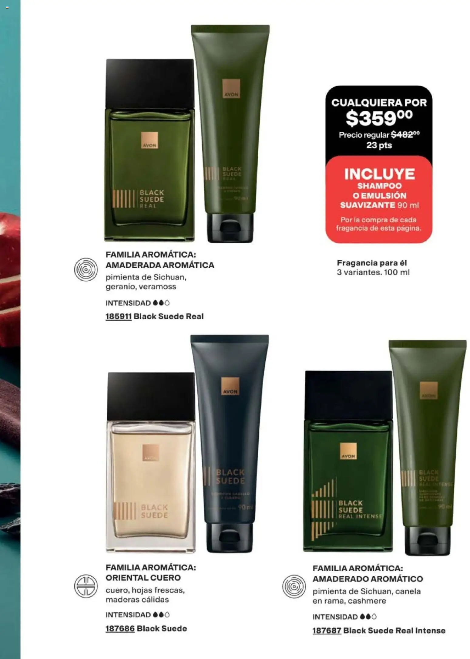 Nuevas ofertas de AVON válidas en toda la República Mexicana desde el 02.04.2026. ¡Encuentra las mejores ofertas en AVON campaña 6 2026! | Página: 113 | Productos: Pimienta, Emulsión, Suavizante, Fragancia