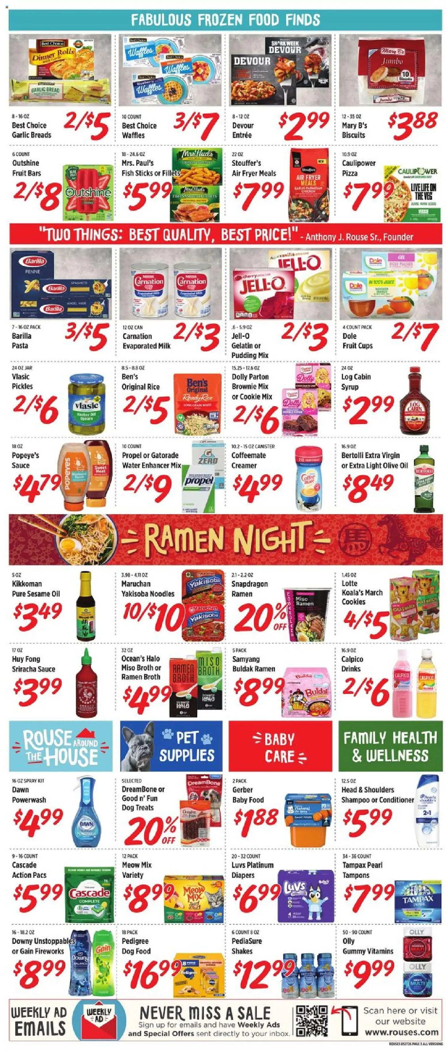 Rouses Weekly Ad - LA - valid from 27.05.2026 | Page: 6 | Products: Oil, Rice, Fish, Dill
