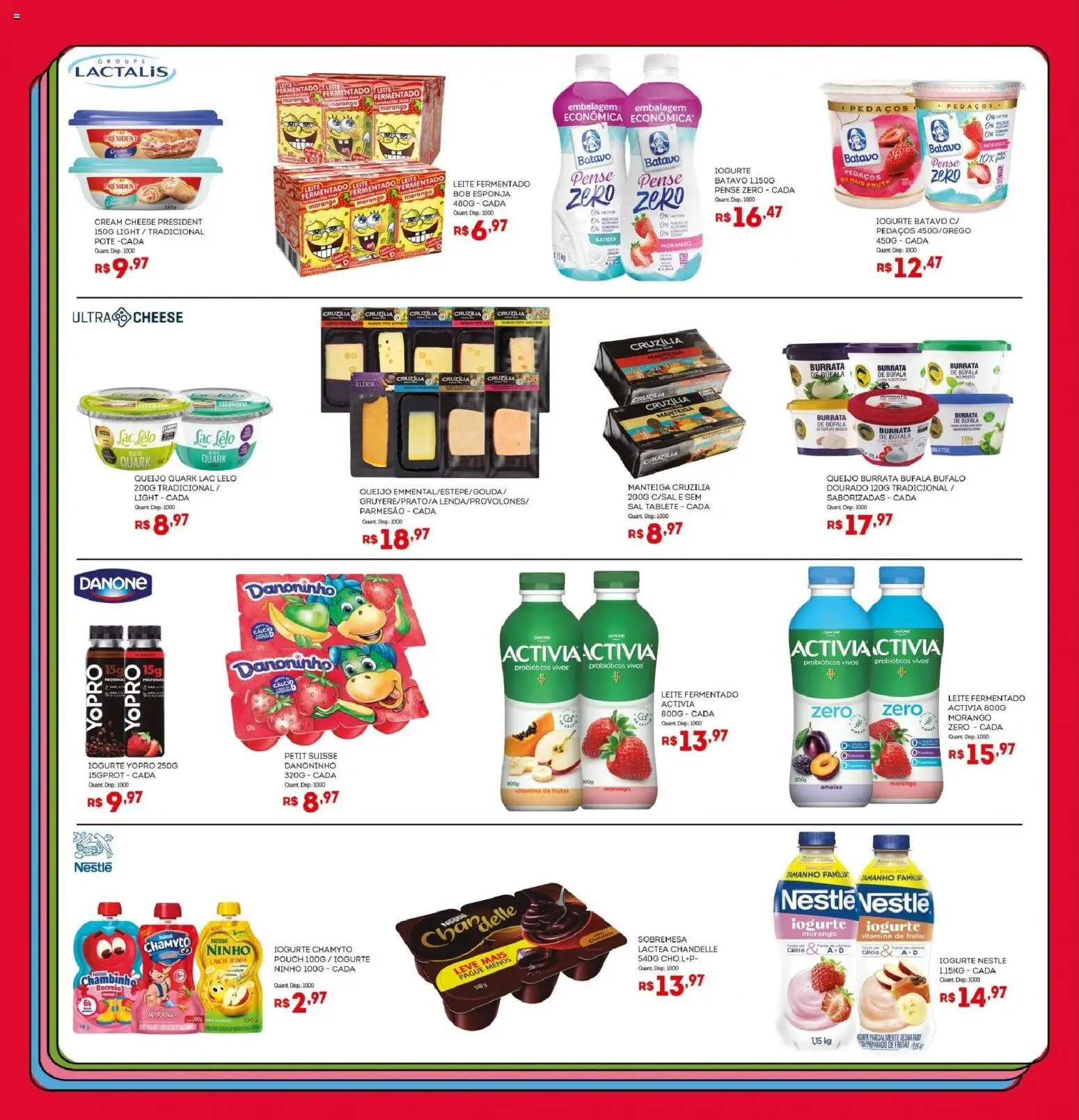 Bistek Supermercados Folheto - válido de 23/09/2026 | Página: 14 | Produtos: Queijo burrata, Iogurte, Parmesão, Sal