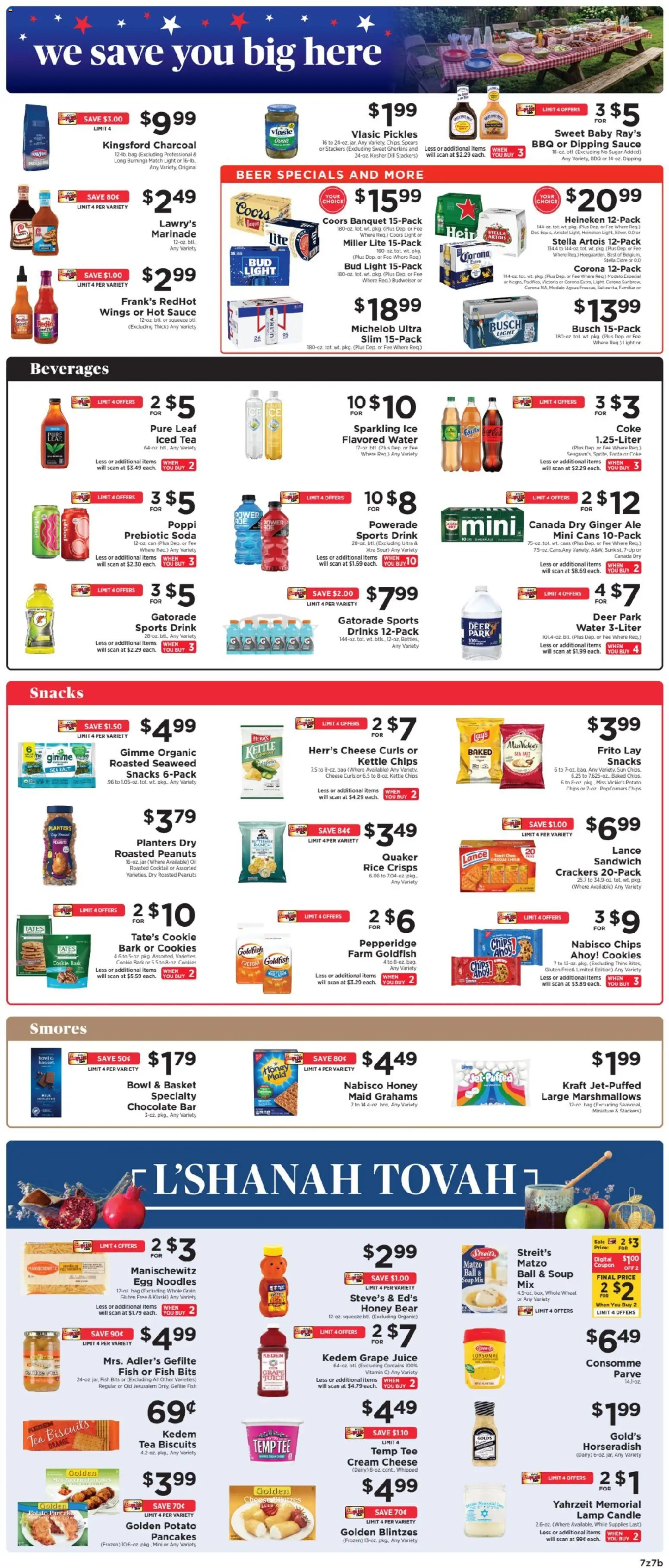 ShopRite Weekly Ad - valid from 08/30/2026 | Page: 8 | Products: Basket, Cheese, Chips, Bag