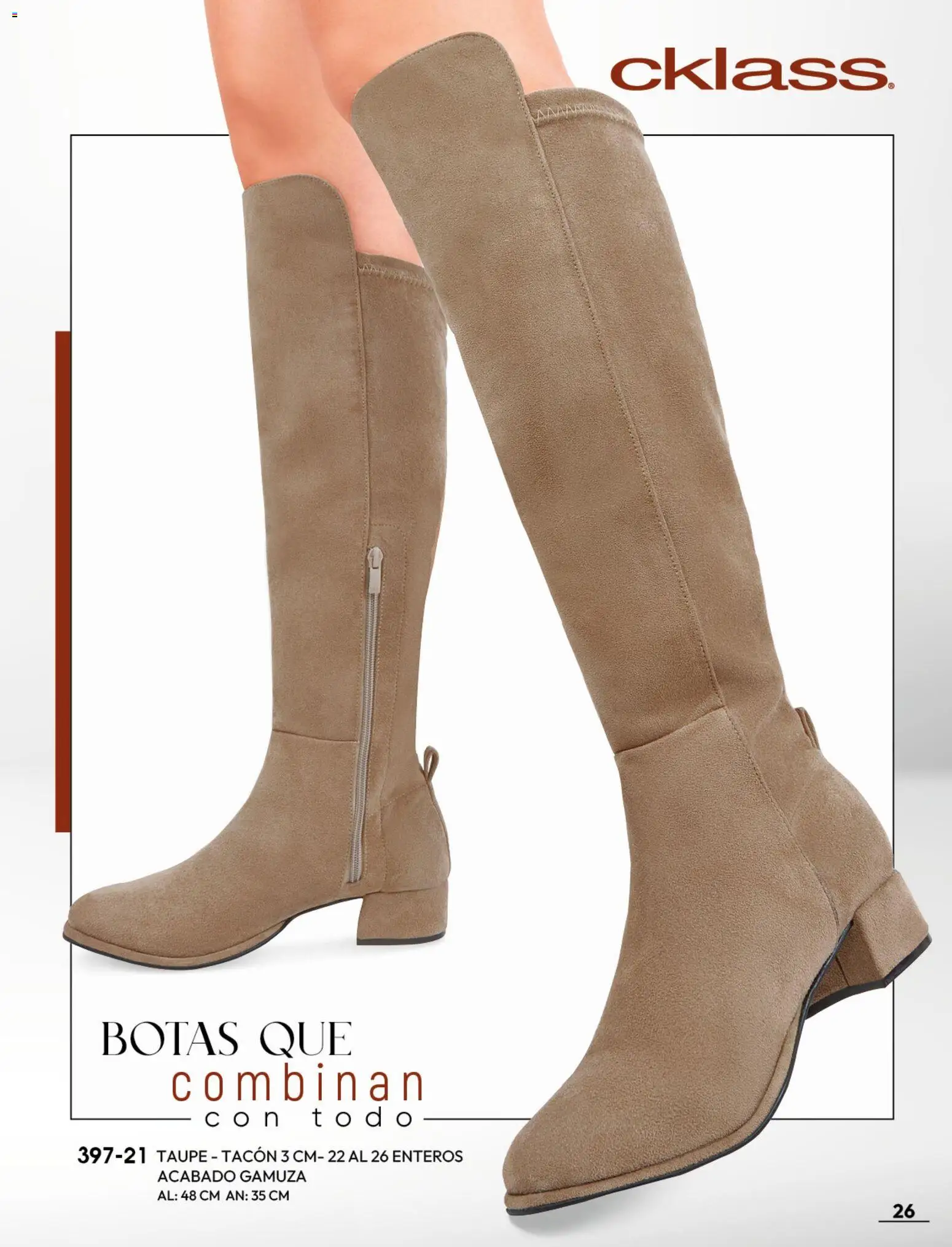 Nuevas ofertas de Cklass válidas en toda la República Mexicana desde el 08/07/2026. ¡Encuentra las mejores ofertas en Cklass catálogo Botas y botines! | Página: 27 | Productos: Botas, Gamuza