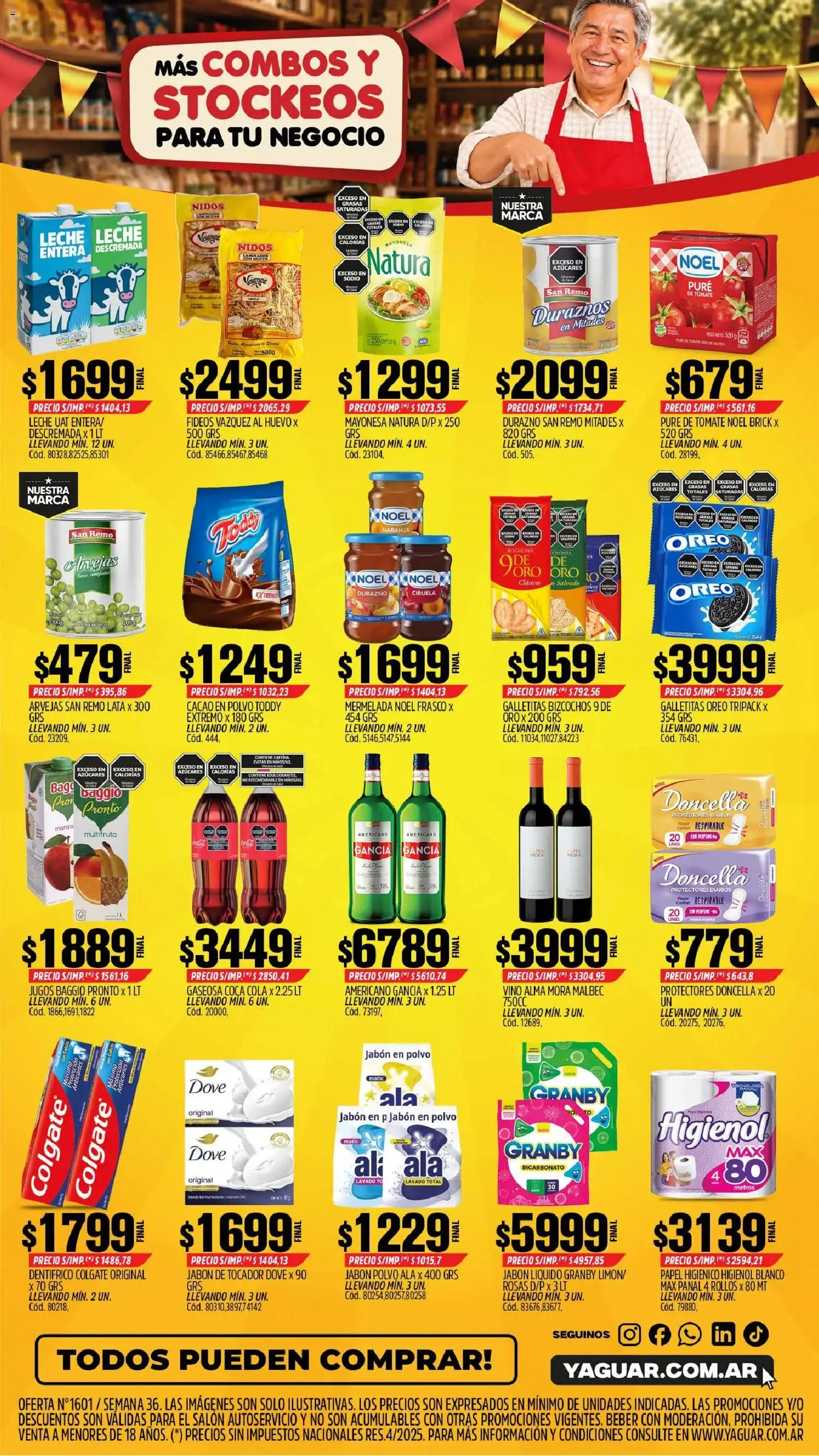 Yaguar - Oferta Semanal Misiones │ válido desde el 31/08/2026 | Página: 2 | Productos: Papel higiénico, Peso, Mayonesa, Frasco