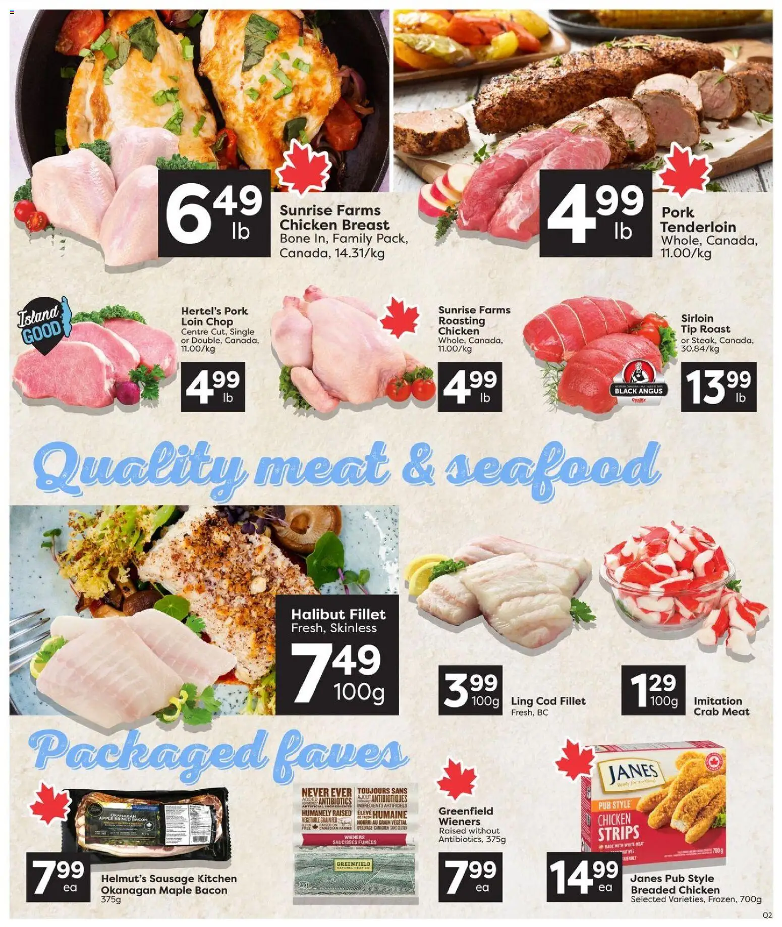 Quality Foods flyer valid from Aug 13, 2026 | Page: 6 | Products: Sausage, Roast, Chicken breast, Ingredients