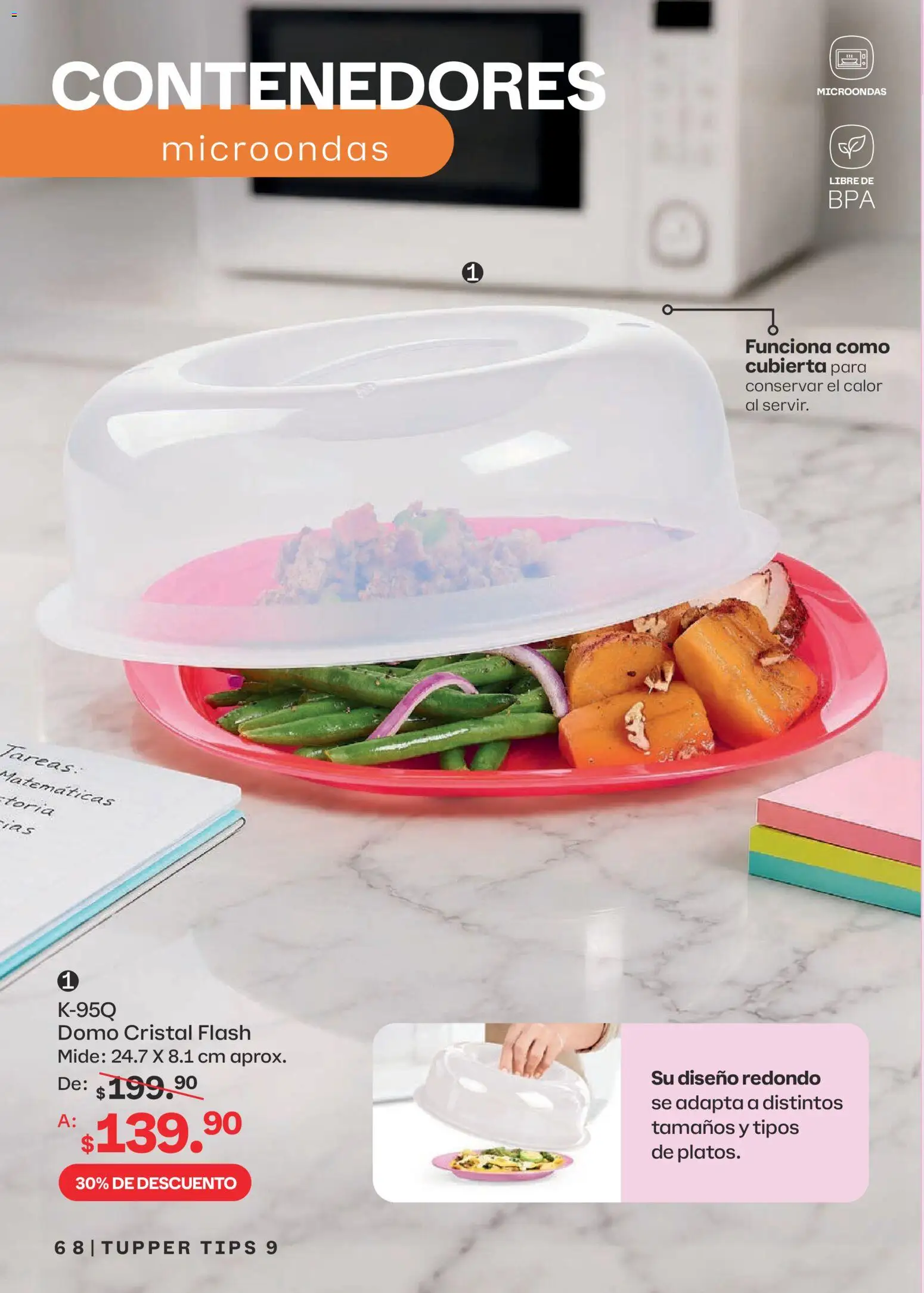 Nuevas ofertas de Tupperware válidas en toda la República Mexicana desde el 10/08/2026. ¡Encuentra las mejores ofertas en Tupperware catálogo! | Página: 68 | Productos: Microondas, Tupper