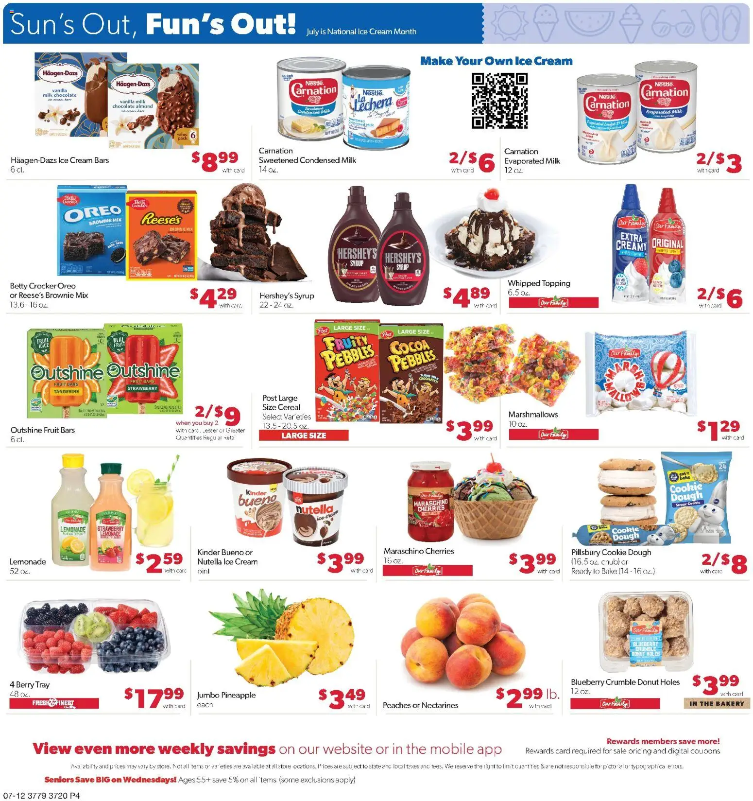 Family Fare Weekly Ad - NE - valid from 07/12/2026 | Page: 4 | Products: Bakery, Chocolate, Pineapple, Ice cream
