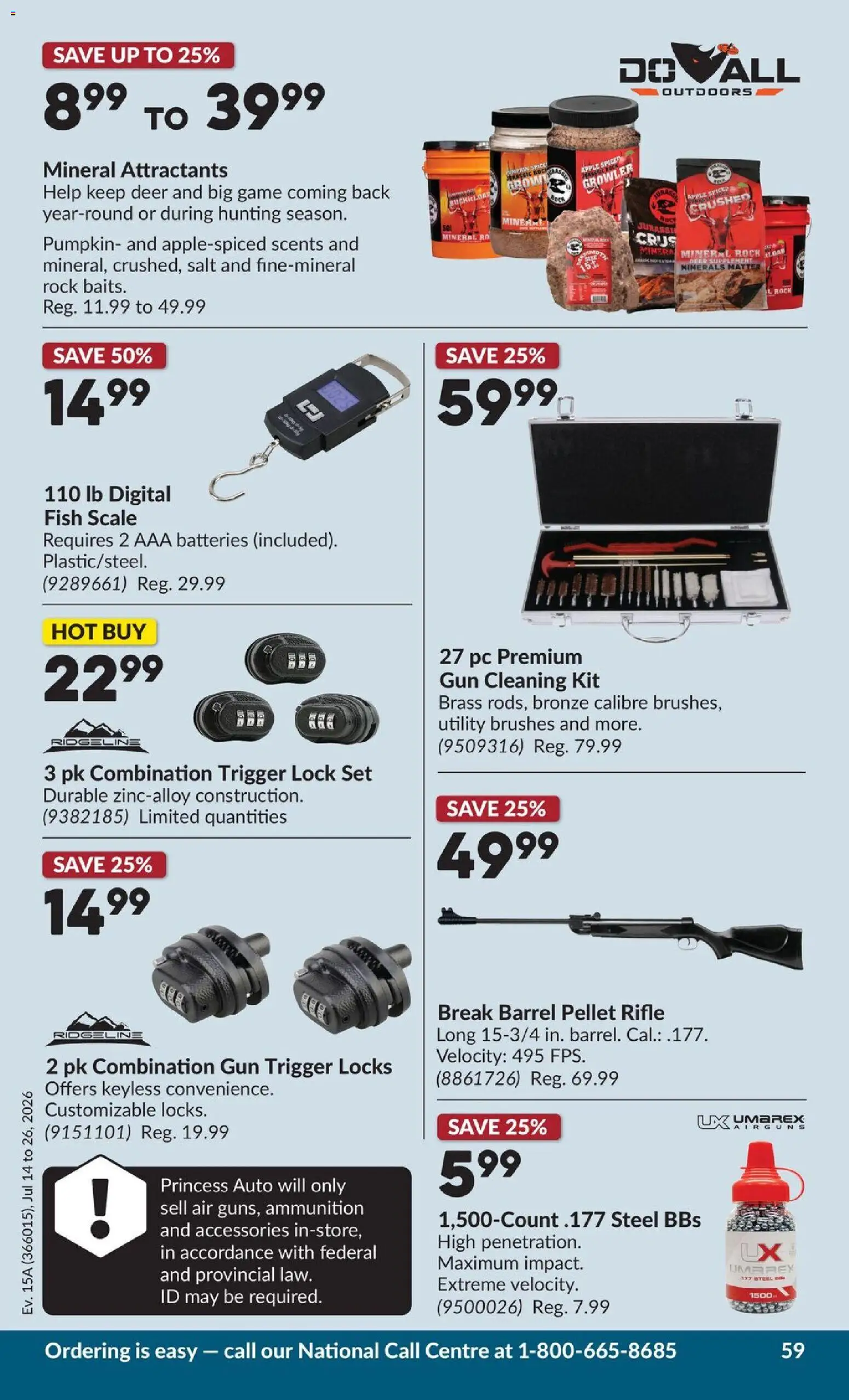 Princess Auto flyer valid from Jul 14, 2026 | Page: 72 | Products: Fish, PC, Game, Pumpkin